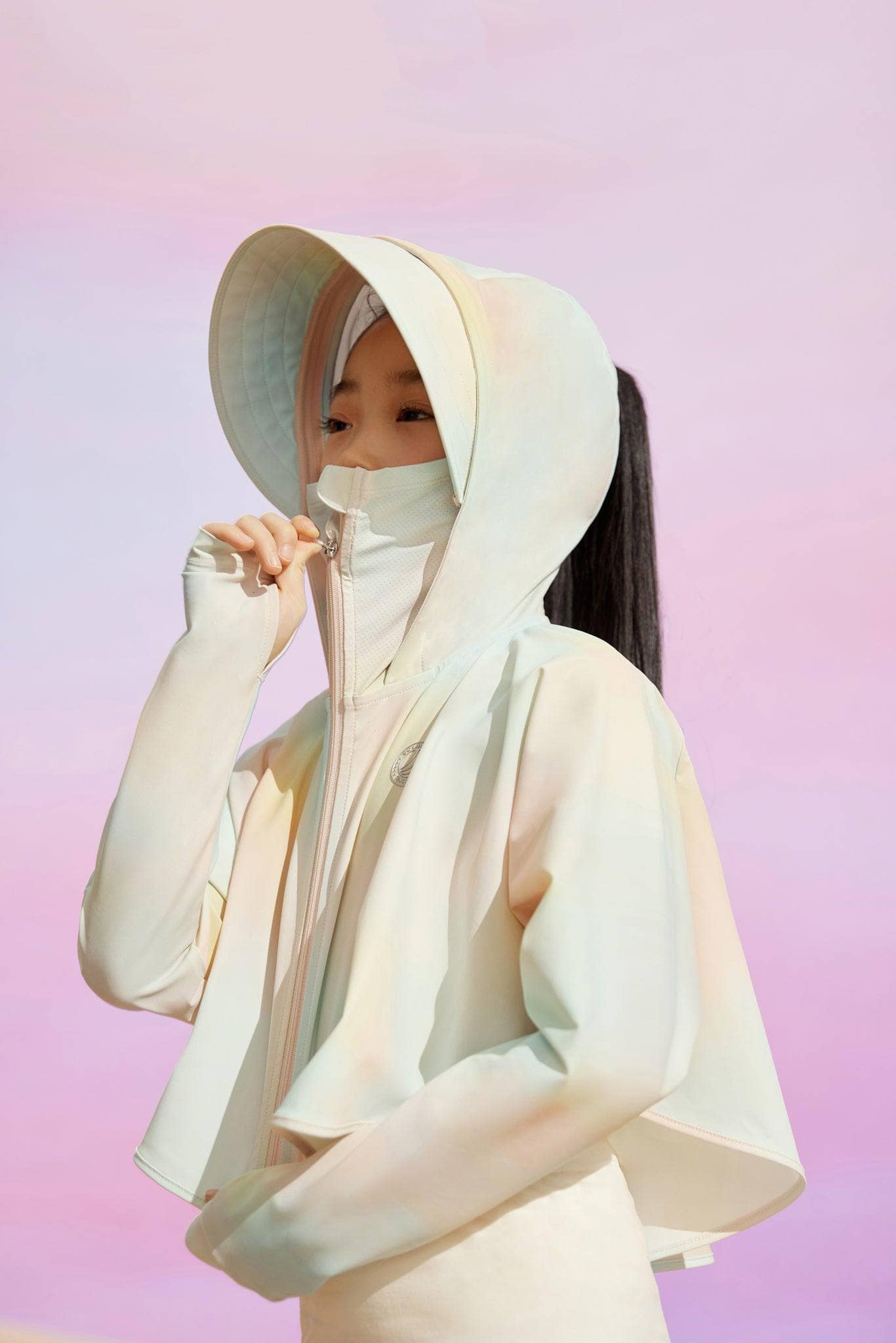 BOSIDENG SS23 Kid's Sun Protection Cropped Poncho Jacket