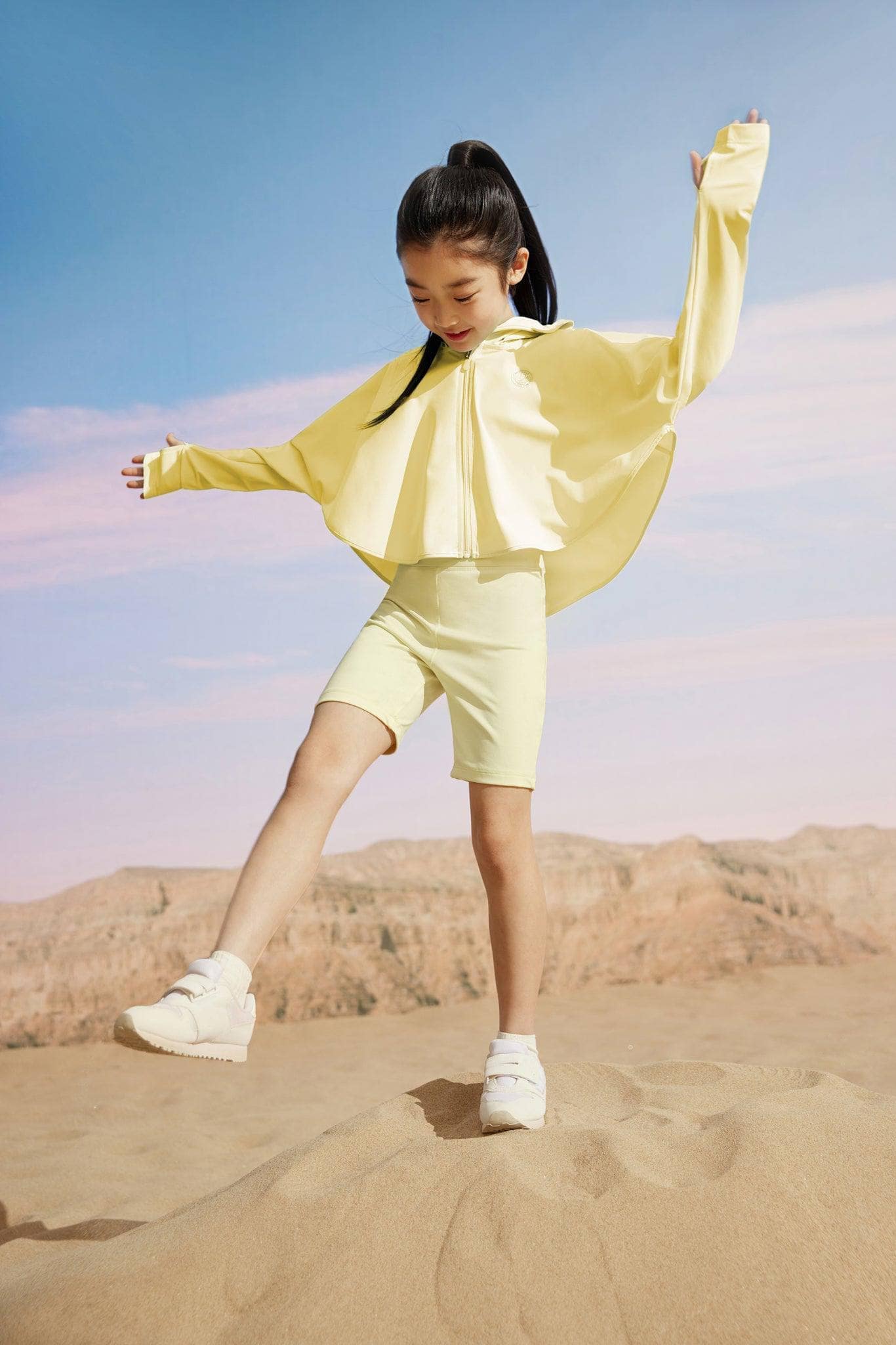 BOSIDENG SS23 Kid's Sun Protection Cropped Poncho Jacket