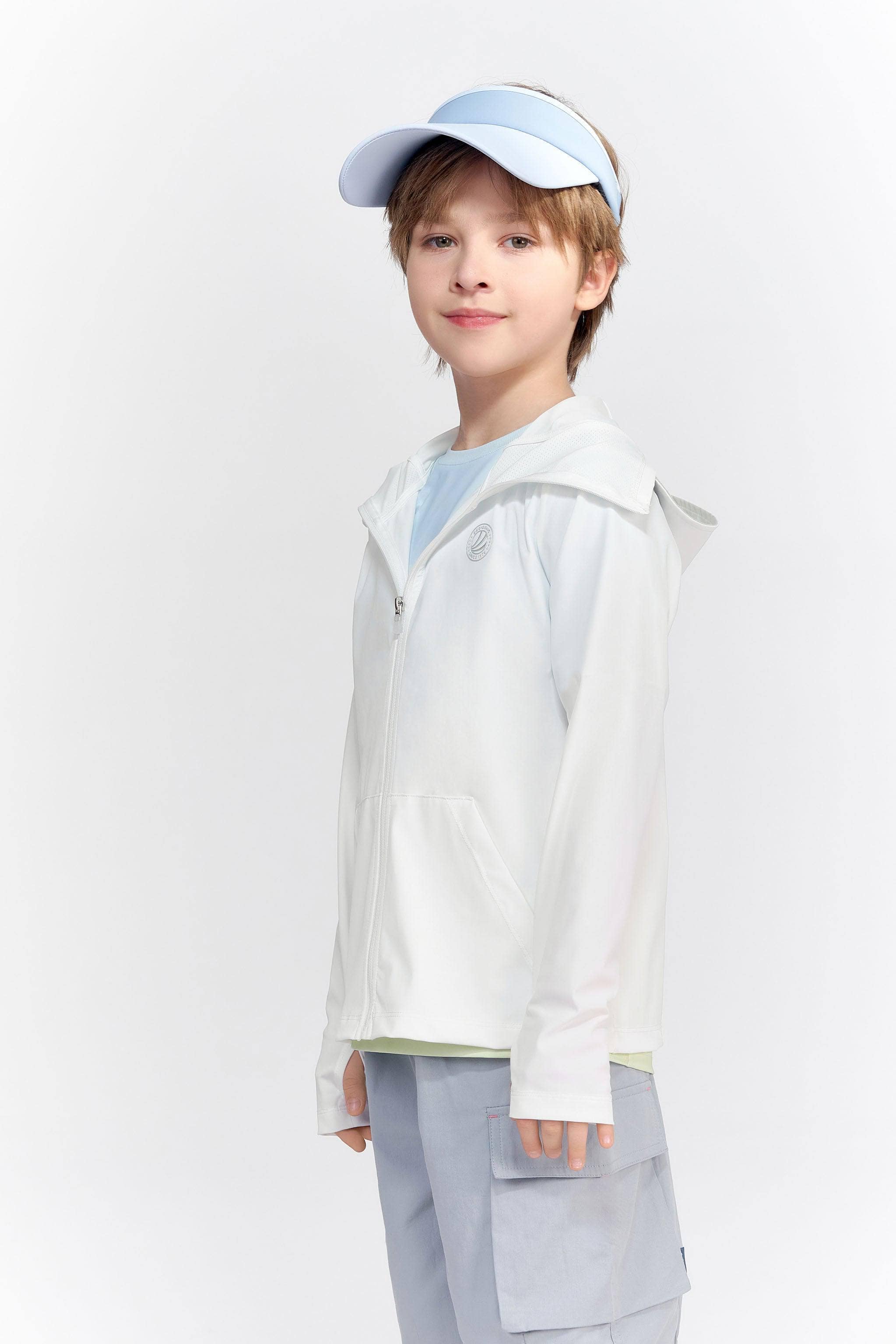 BOSIDENG SS24 Kid's UPF Protection Jacket Hero Style Jacket 4-5YR / Off White