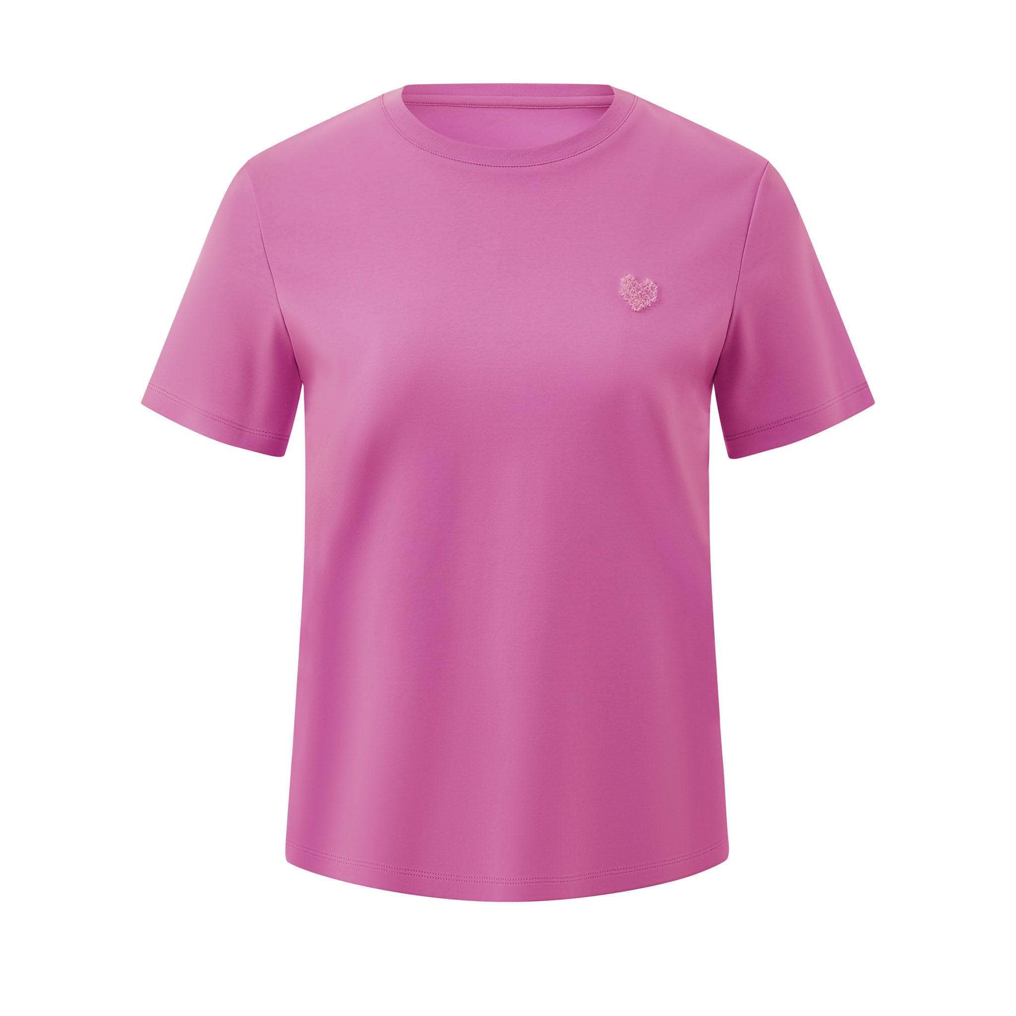 BOSIDENG SS24 Cropped T-shirt Jacket 4 / Rasberry Pink