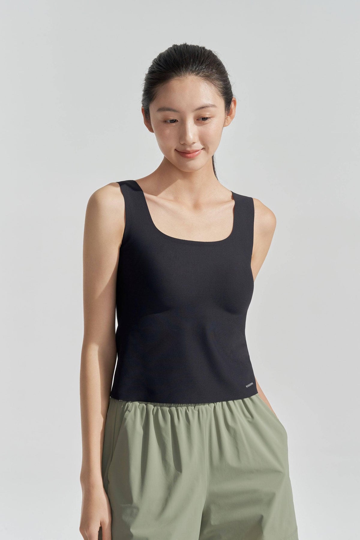 BOSIDENG SS24 Women's UPF Protection Vest Top Jacket 6 / Master Black