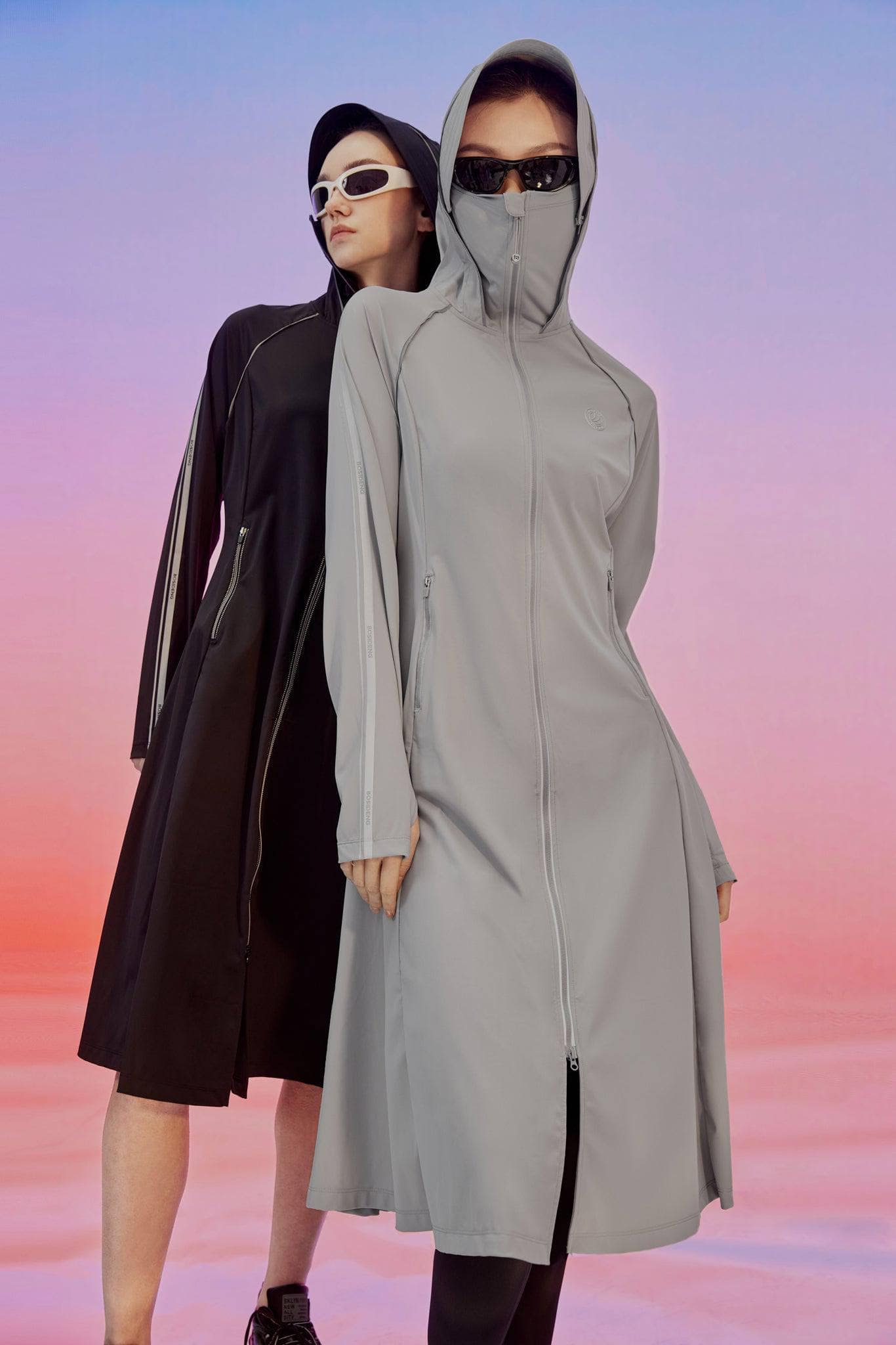 BOSIDENG SS24 Women's UPF Protection Full Length Jacket Jacket Baby Grey / 6