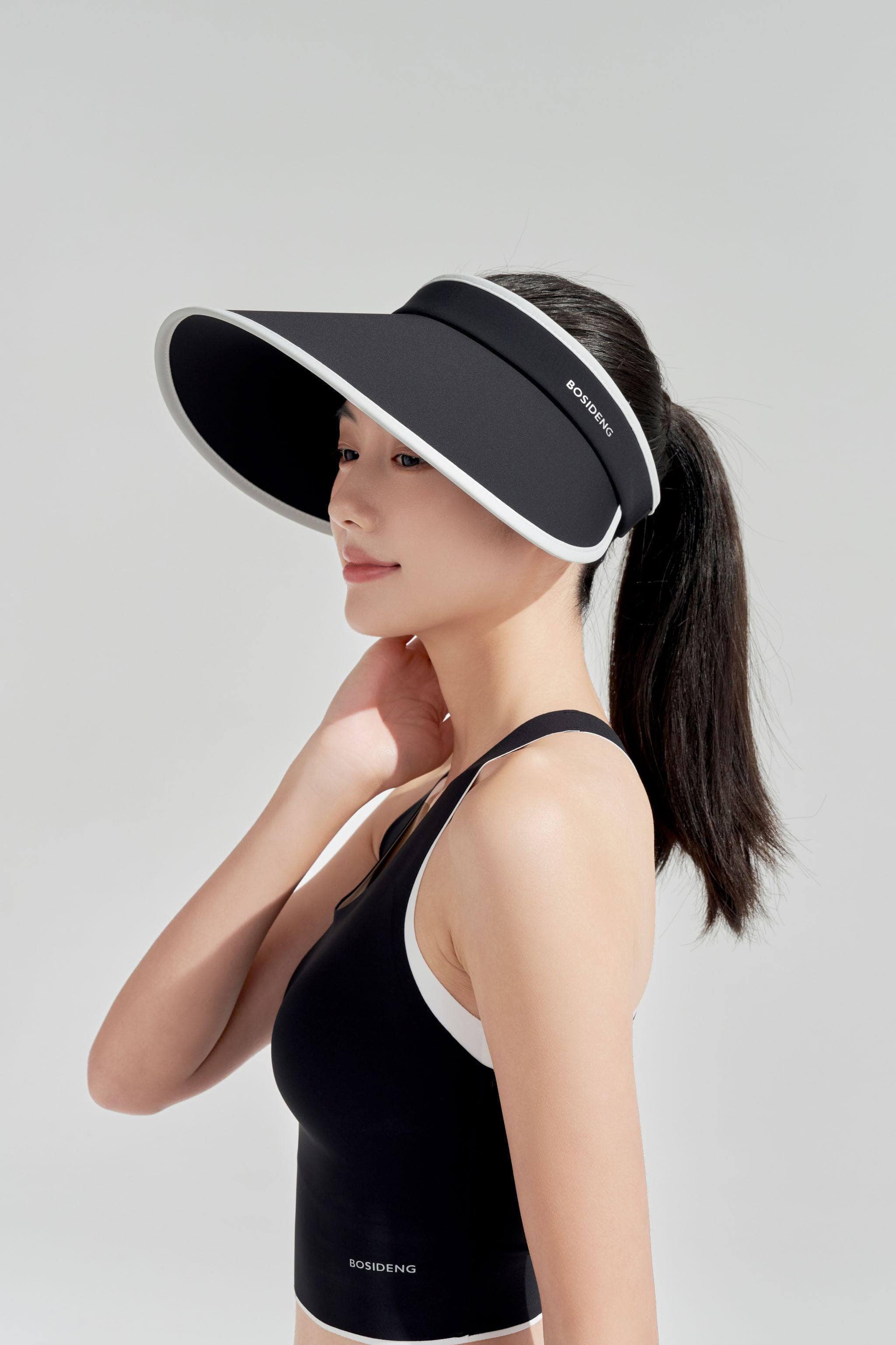 BOSIDENG SS24 Sun Protection Sports Visor One Size / Black