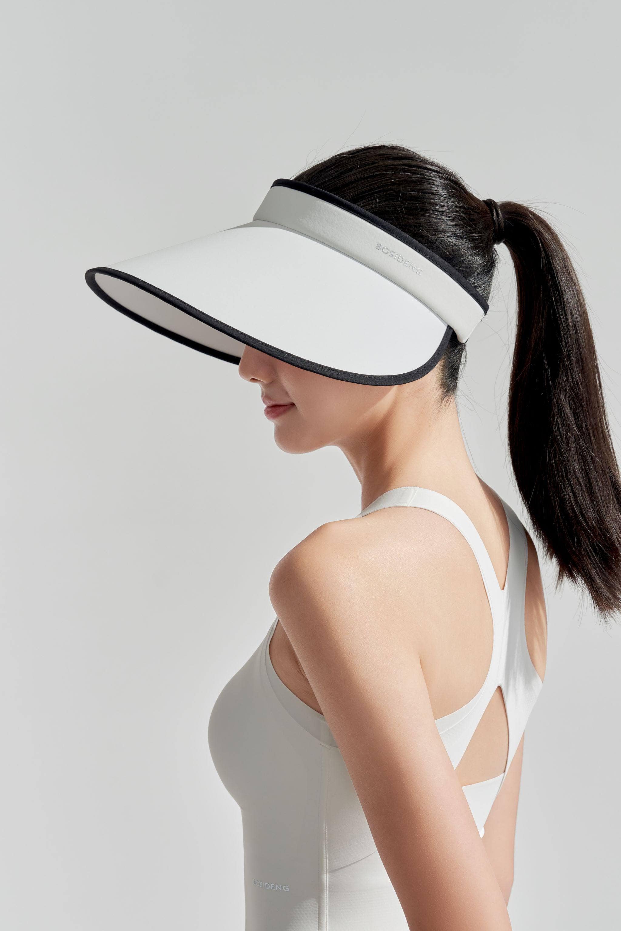 BOSIDENG SS24 Sun Protection Sports Visor One Size / Off White