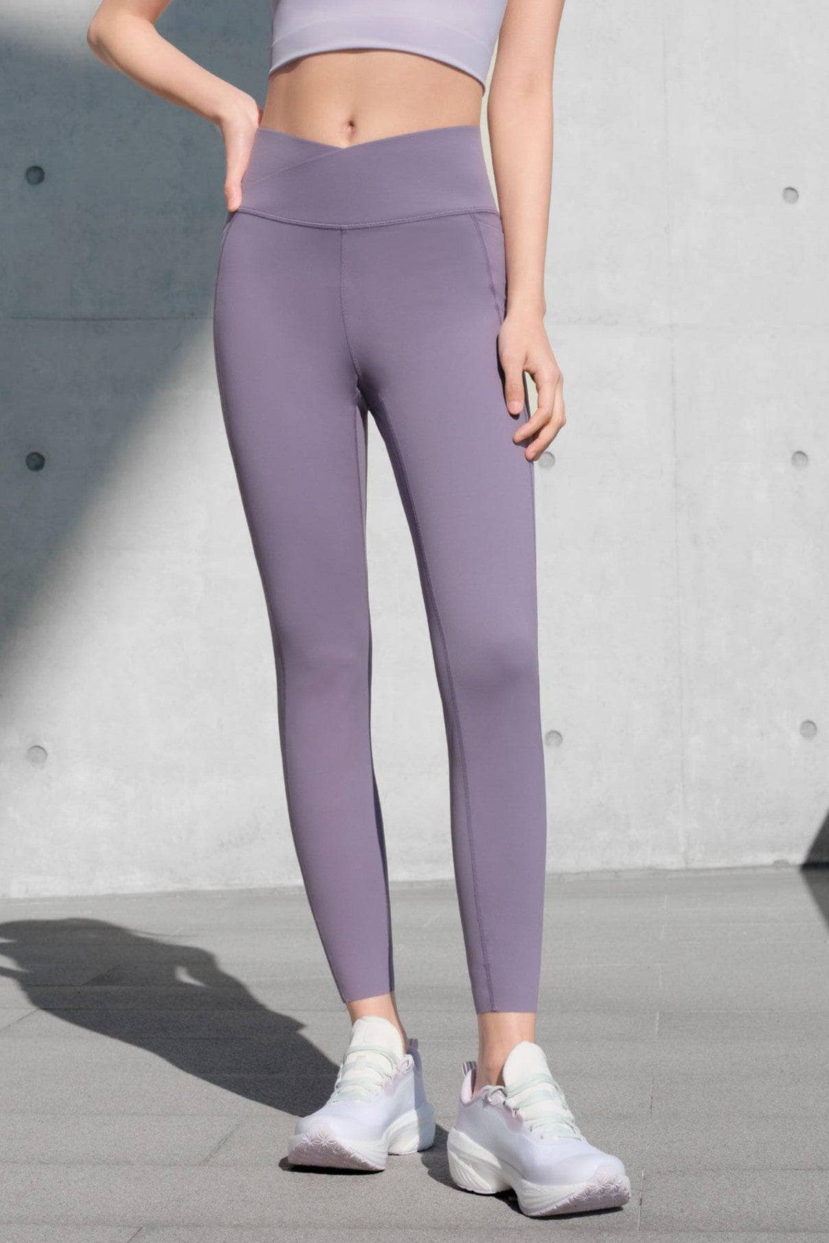 BOSIDENG SS25 Women's Summer Sports Trousers 3106 leggings 4 / Deep Vine Purple