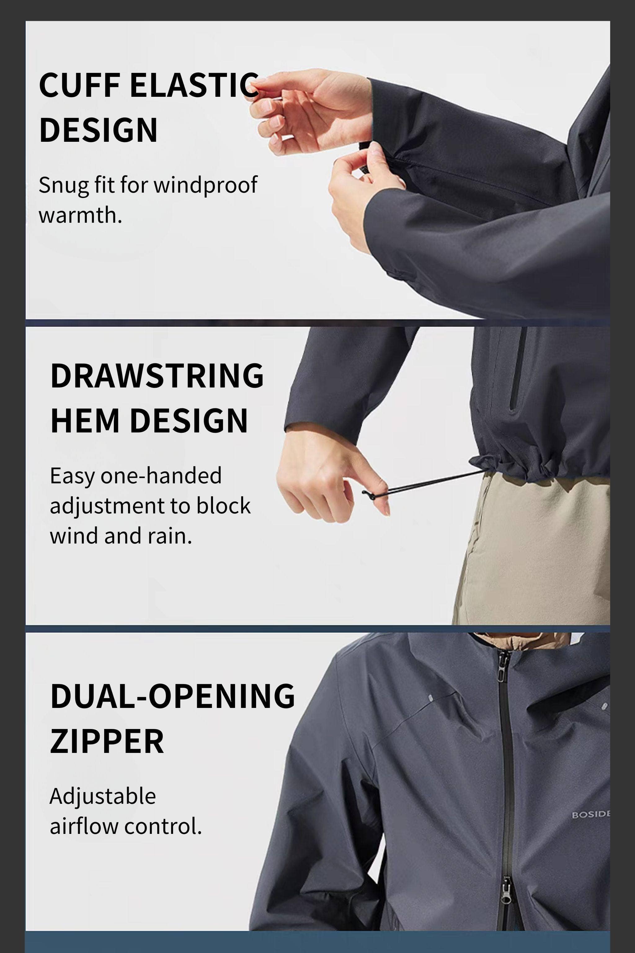 BOSIDENG SS25 Men's All Weather Jacket 2091 Coats & Jackets