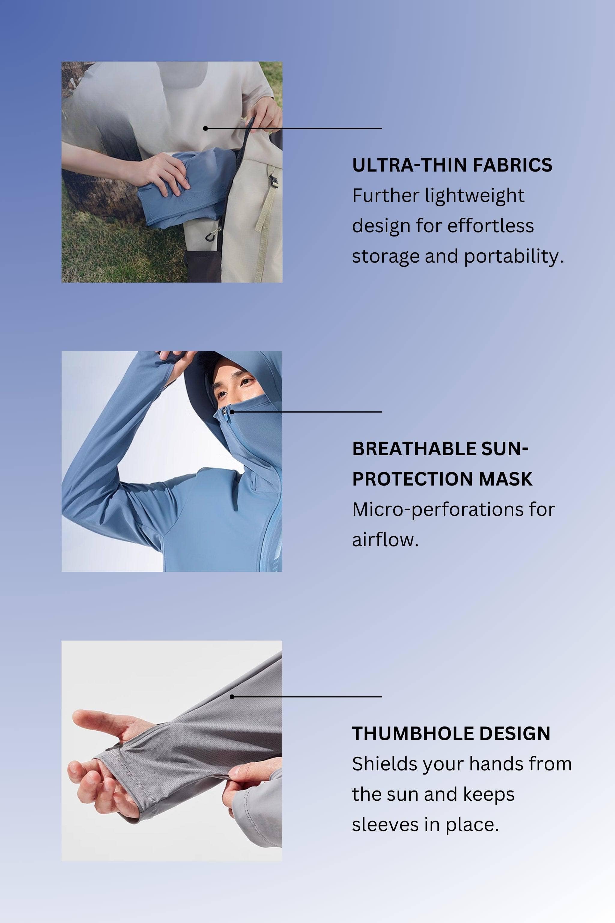 BOSIDENG SS25 Men's UPF Protection Jacket 5113 Coats & Jackets