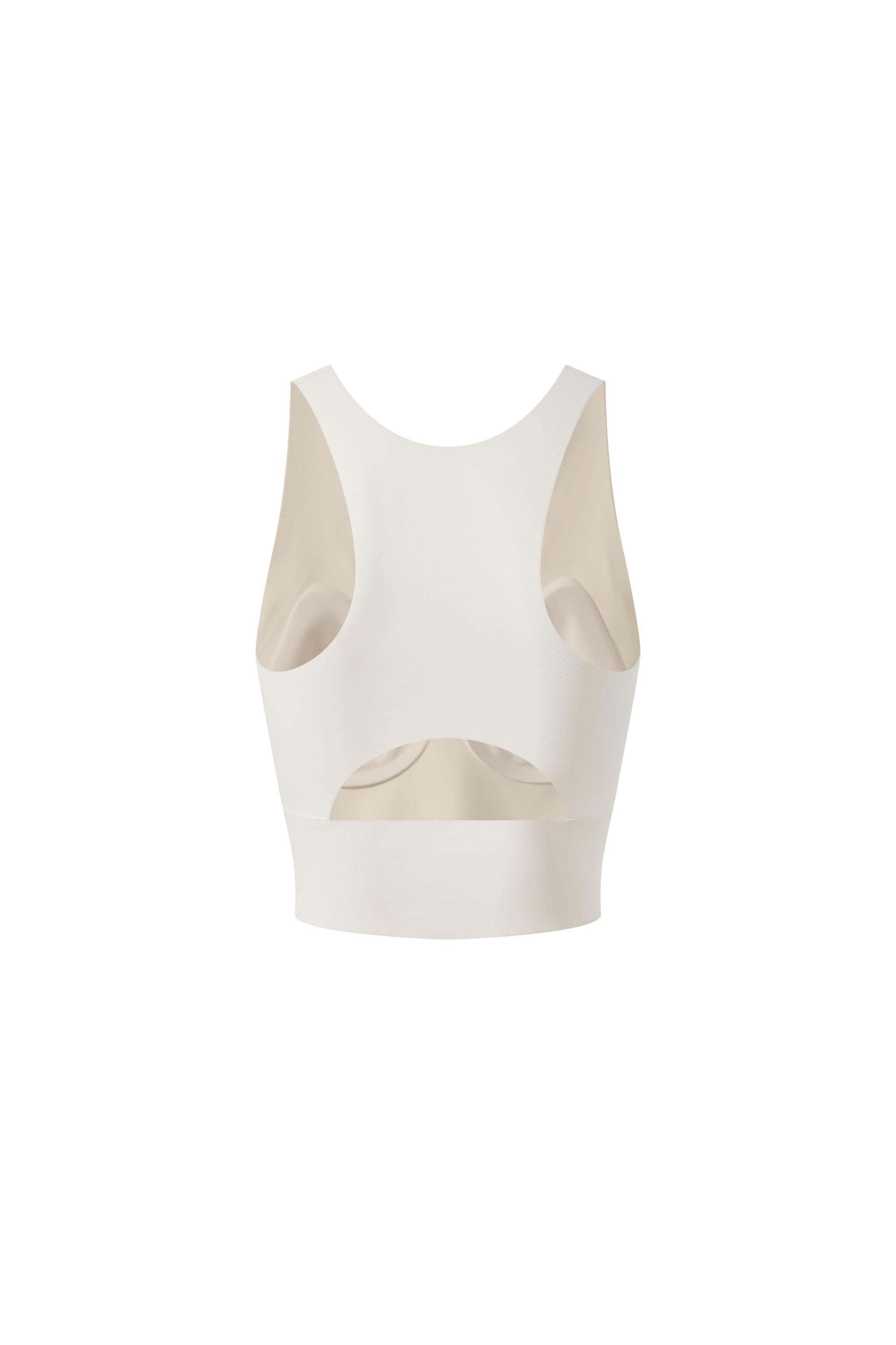 Women's Summer Sports Cropped Vest 3194 — built-in-bra sports cami features breathable 3D padding for shock absorption — view 6