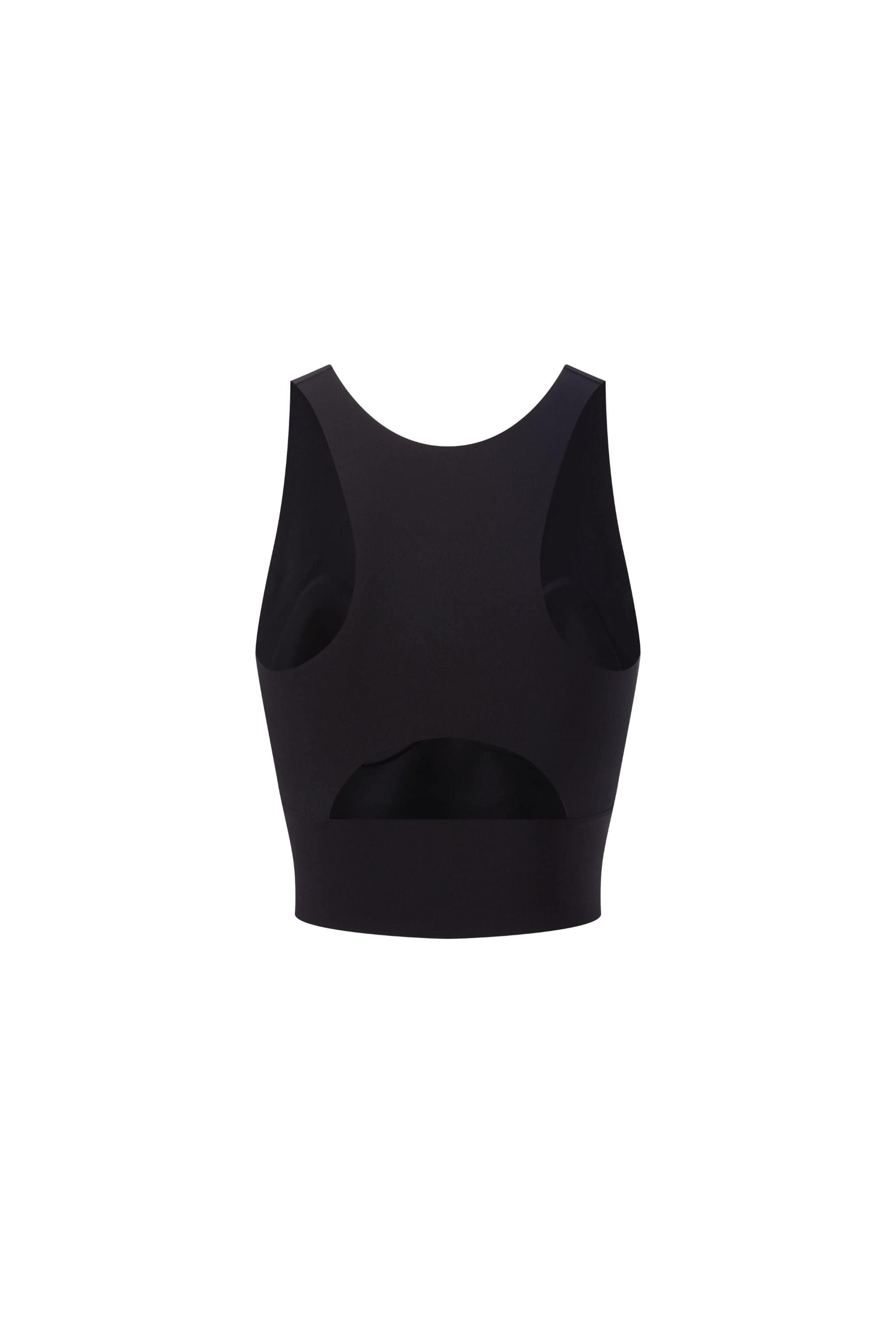 Women's Summer Sports Cropped Vest 3194 — built-in-bra sports cami features breathable 3D padding for shock absorption — view 4