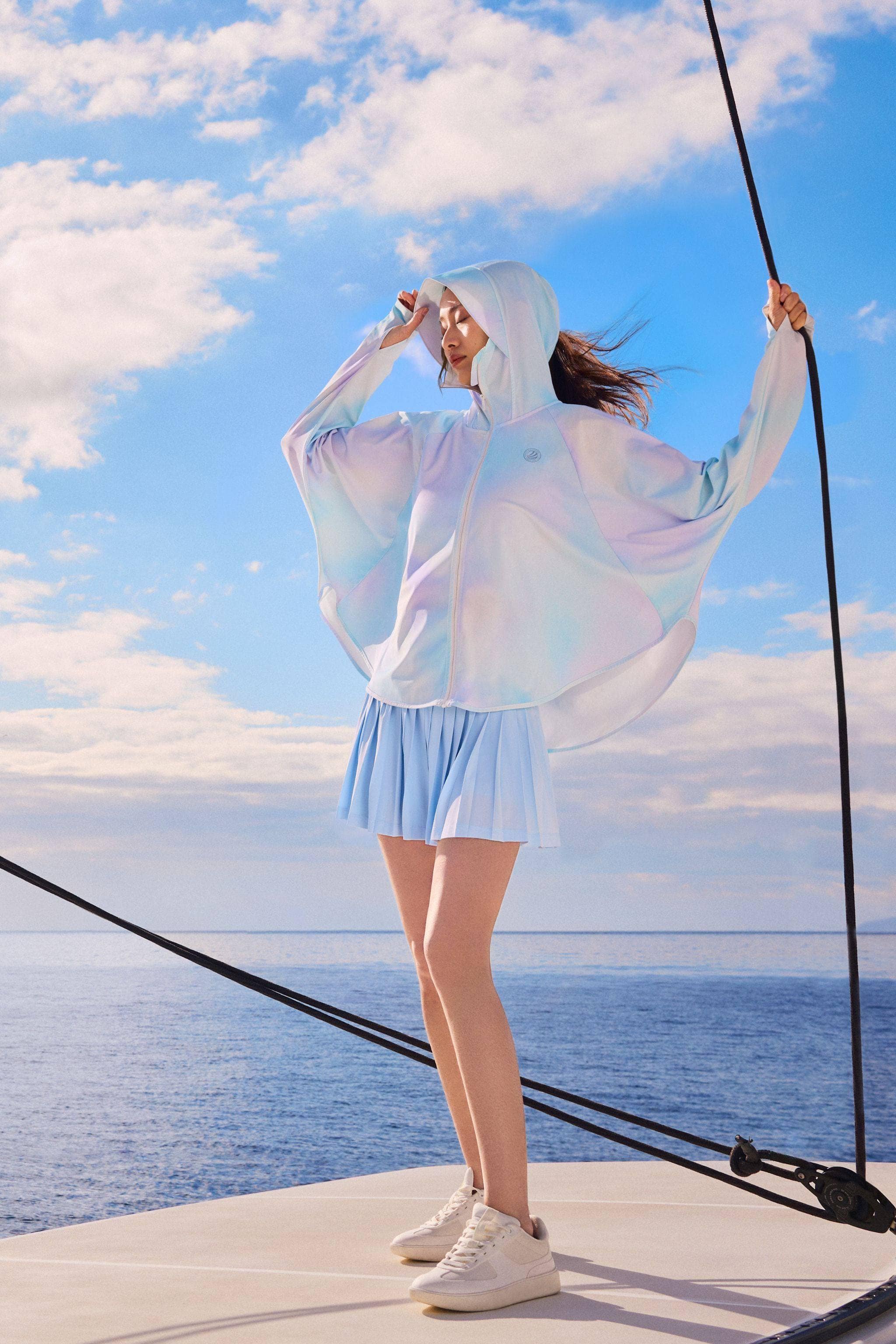 BOSIDENG SS25 Women's UPF Protection Poncho Jacket 5128