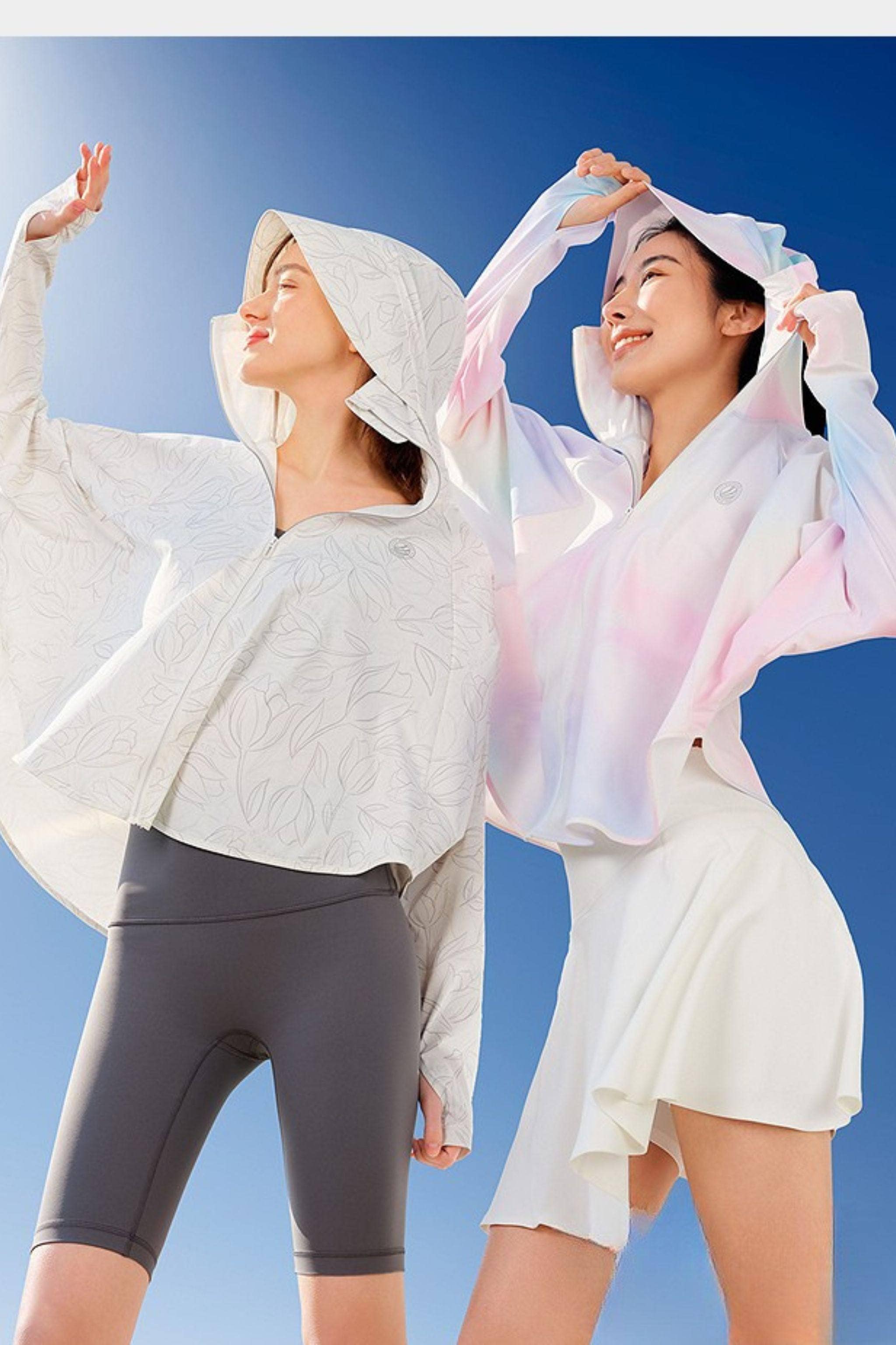 BOSIDENG SS25 Women's UPF Protection Poncho Jacket 5128