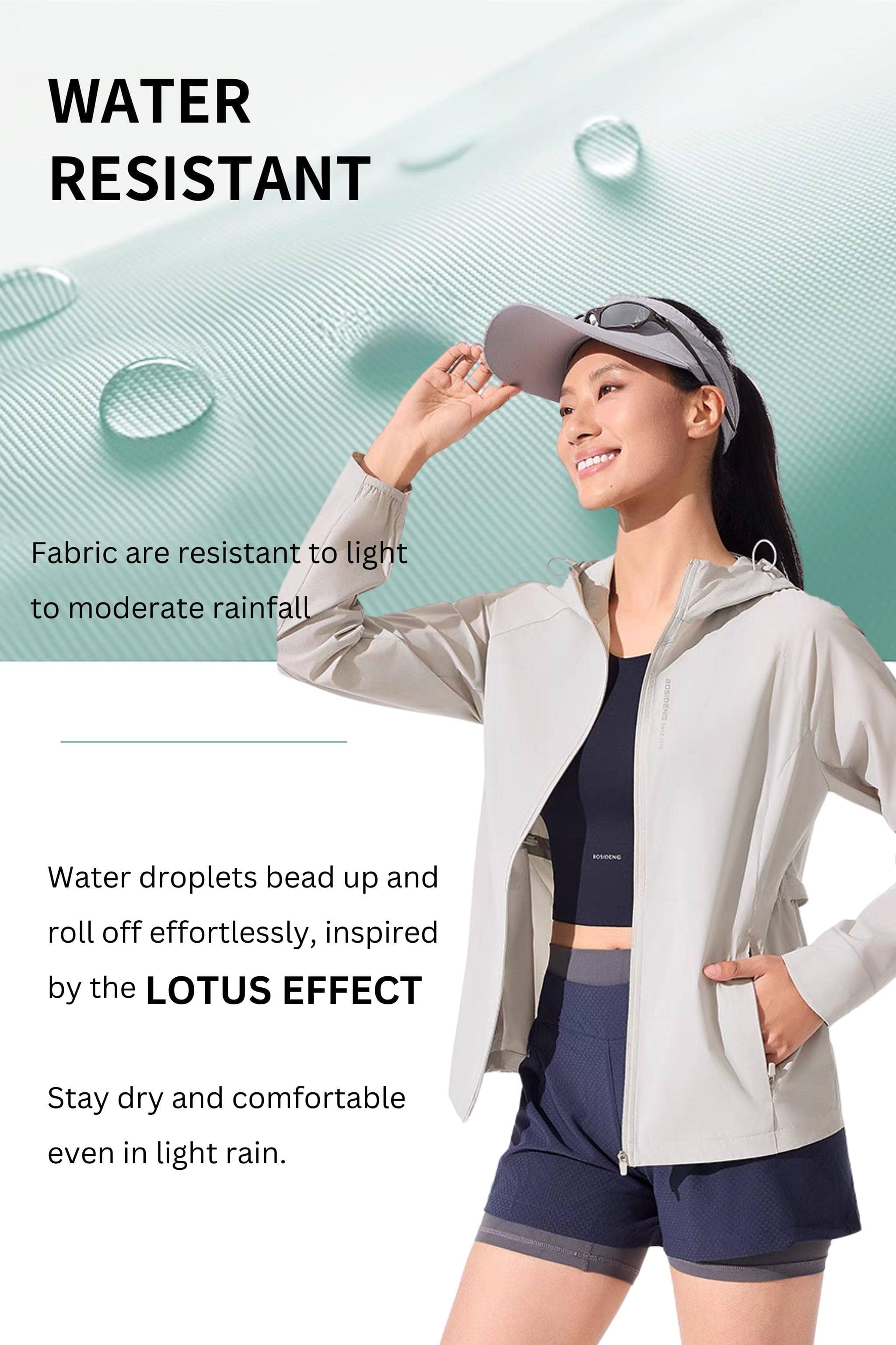 BOSIDENG SS25 Women‘s Urban Elite Summer Jacket 2192 Coats & Jackets
