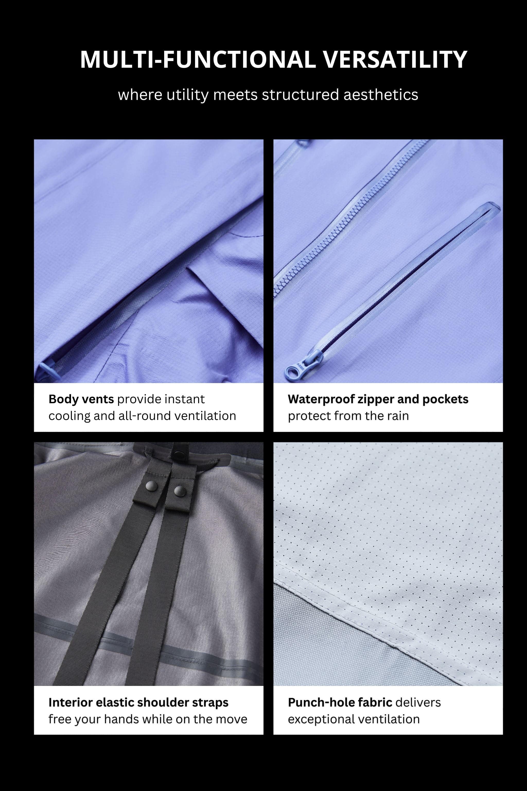 VERTEX Women's Shell Jacket 168 — shell jacket for women is ideal for fluid mobility and is crafted to deliver breathable comfort — view 8