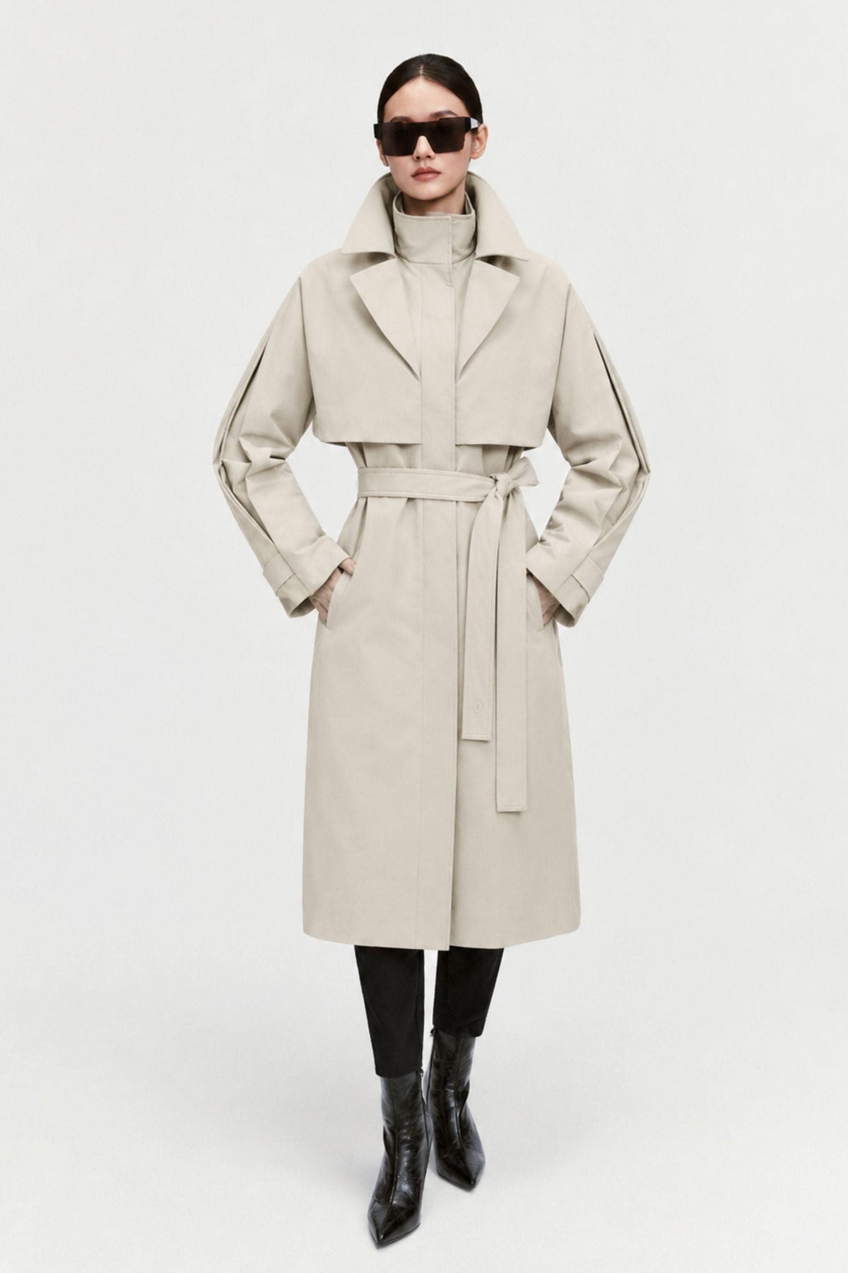Women's Mid-Length Goose Down Trench 208