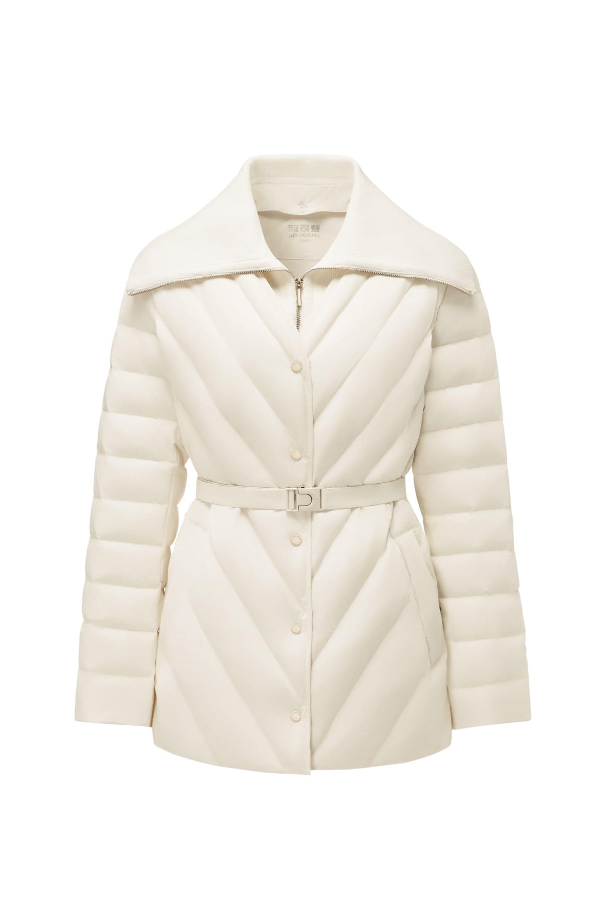 Womens Lapel Collar Goose Down Jacket 152