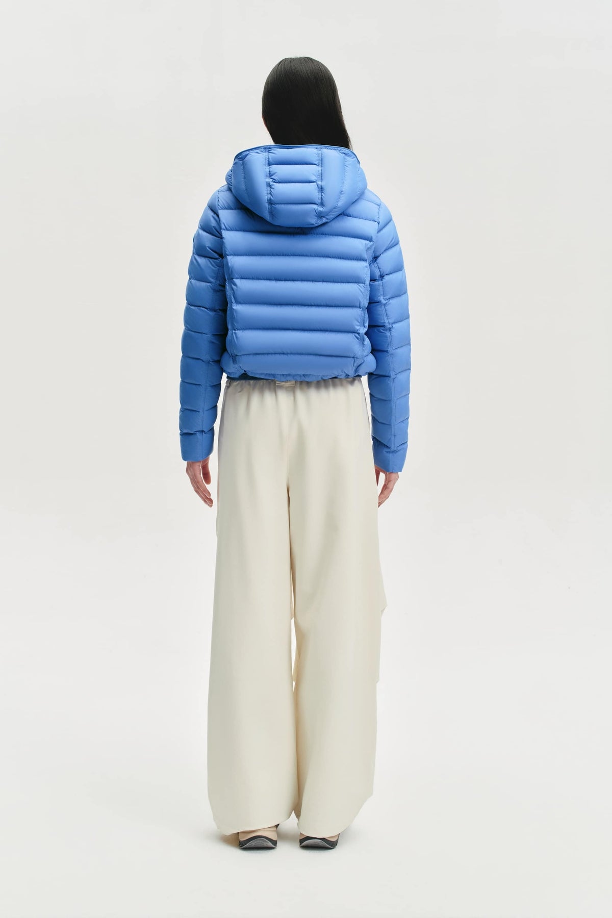 Womens Oversized Goose Down Jacket W/ Hood 054M