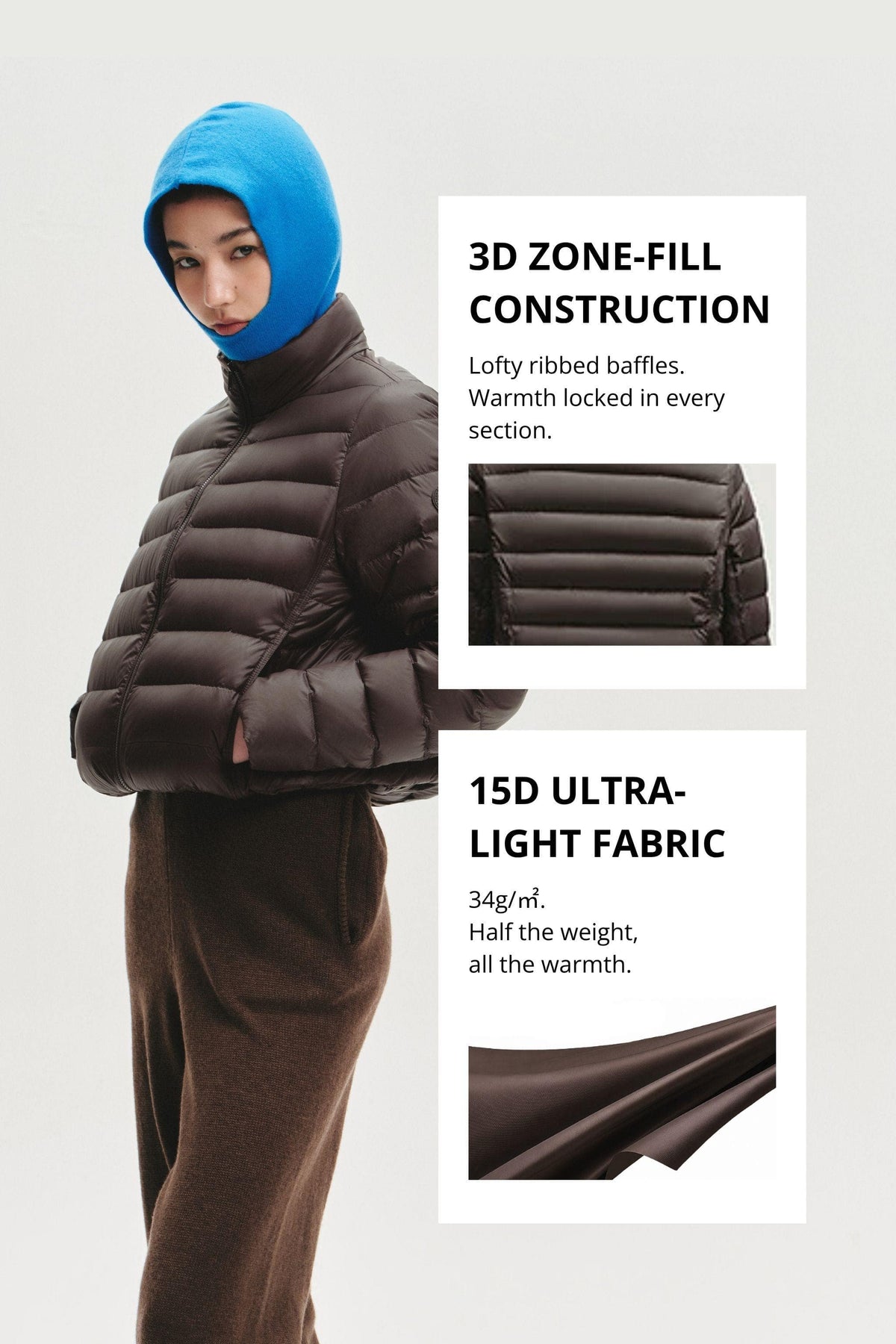 Womens Ultralight Goose Down Jacket 054