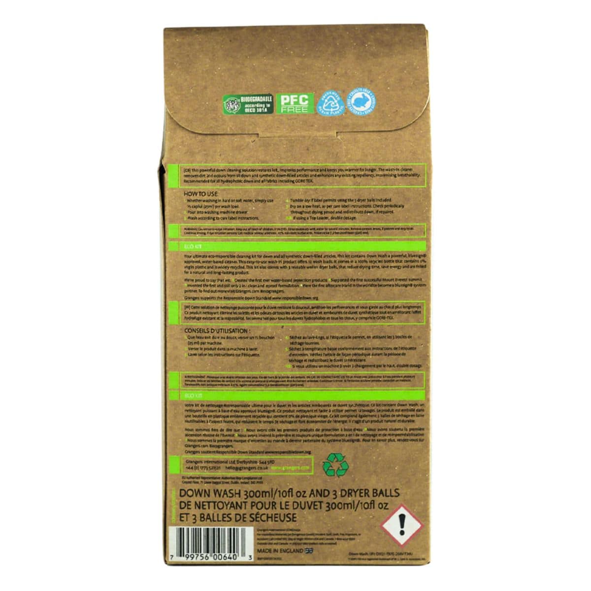 Grangers Down Wash Kit