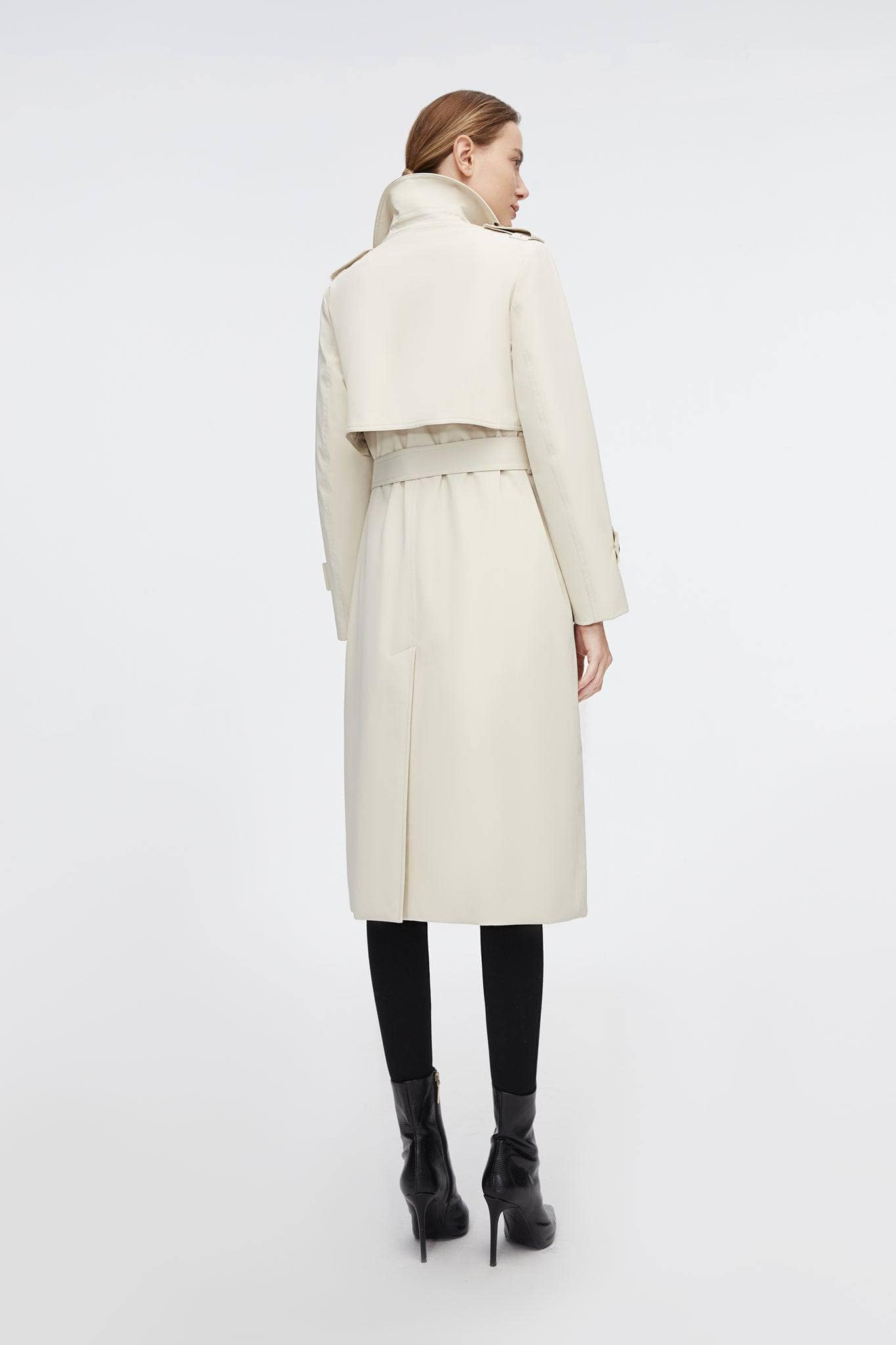 BOSIDENG 2022 Full Length Detachable Goose Down Trench Coat Jacket