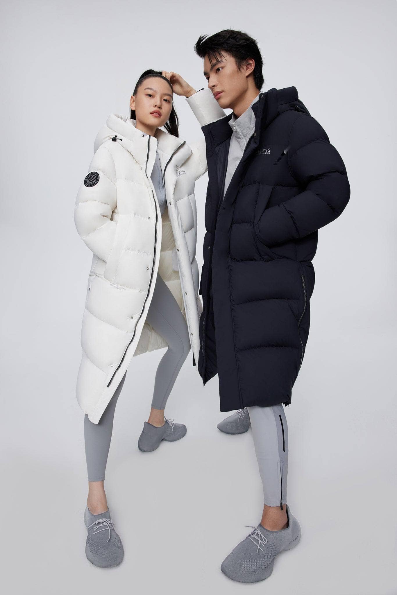 BOSIDENG 2022 Long Down Puffer With Hood Jacket