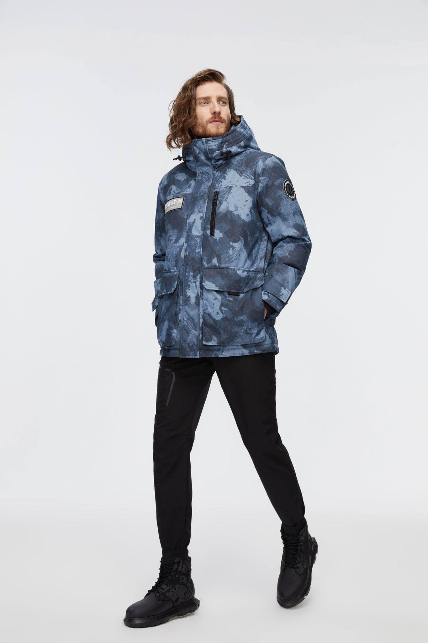 Short Goose Down Jacket With Hood — Stay warm in the harshest conditions with the Extreme Goose Down Jacket — view 9; windproof