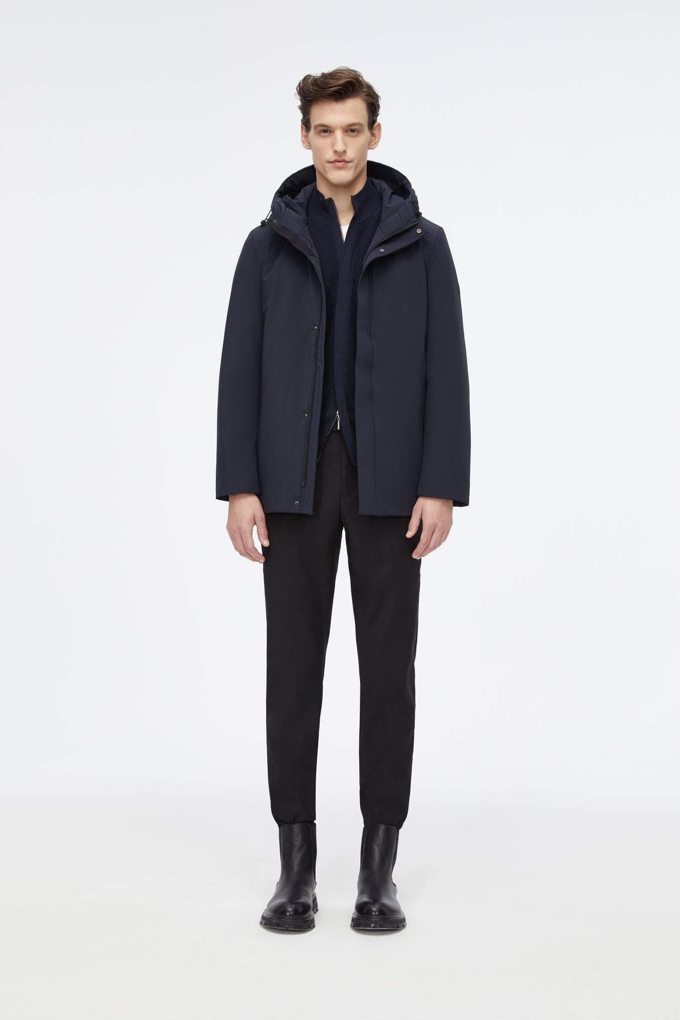 BOSIDENG 2022 Versatile Goose Down Short Trench Jacket