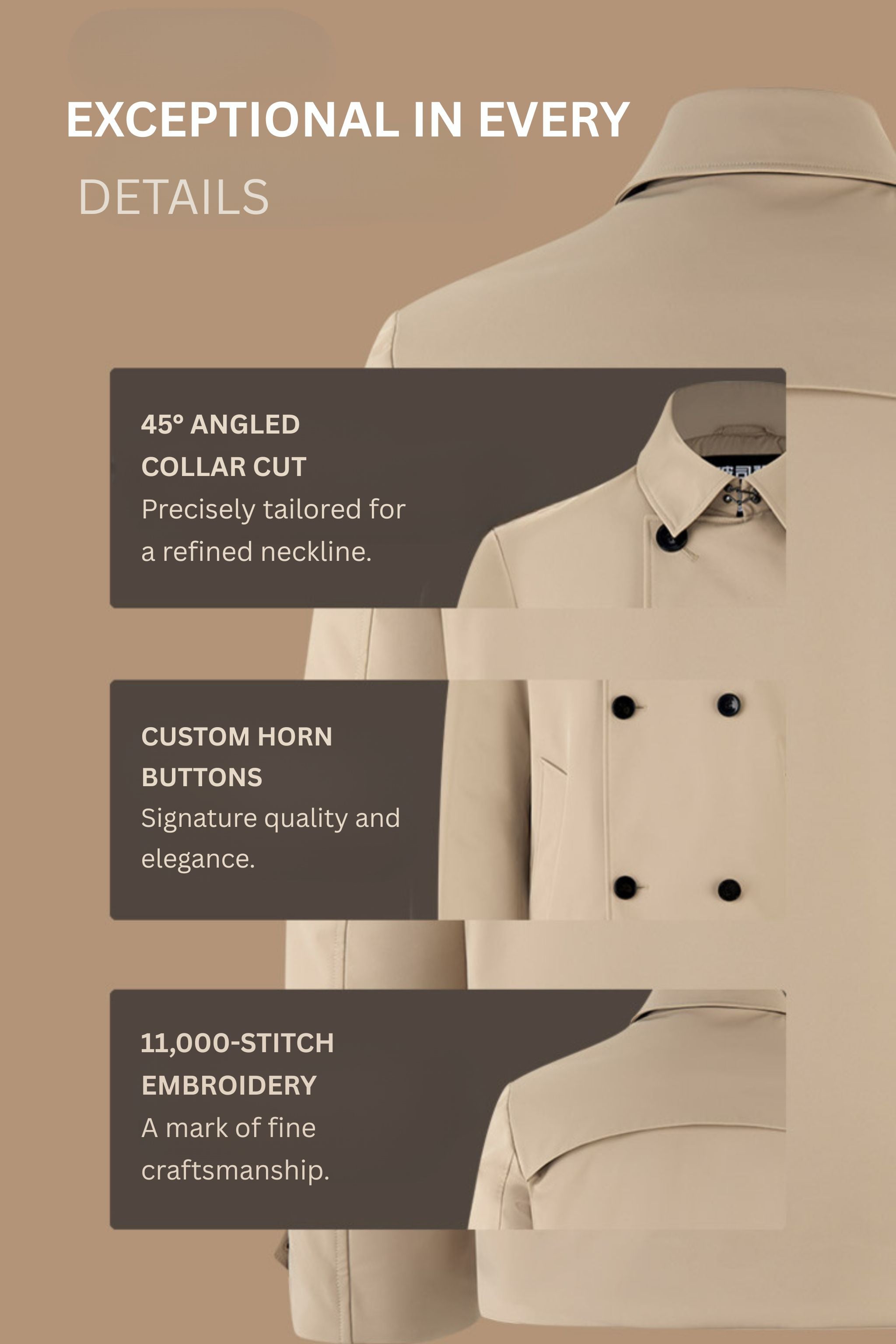Men’s Double Breasted Trench
