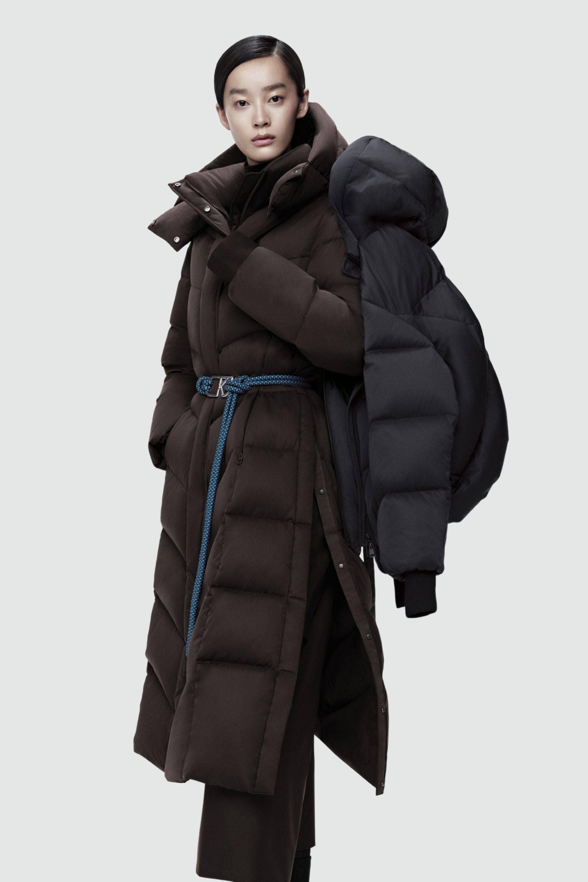 AREAL AREAL Women's Full Length Goose Down Jacket With Belt 922-B250244922Y Jacket