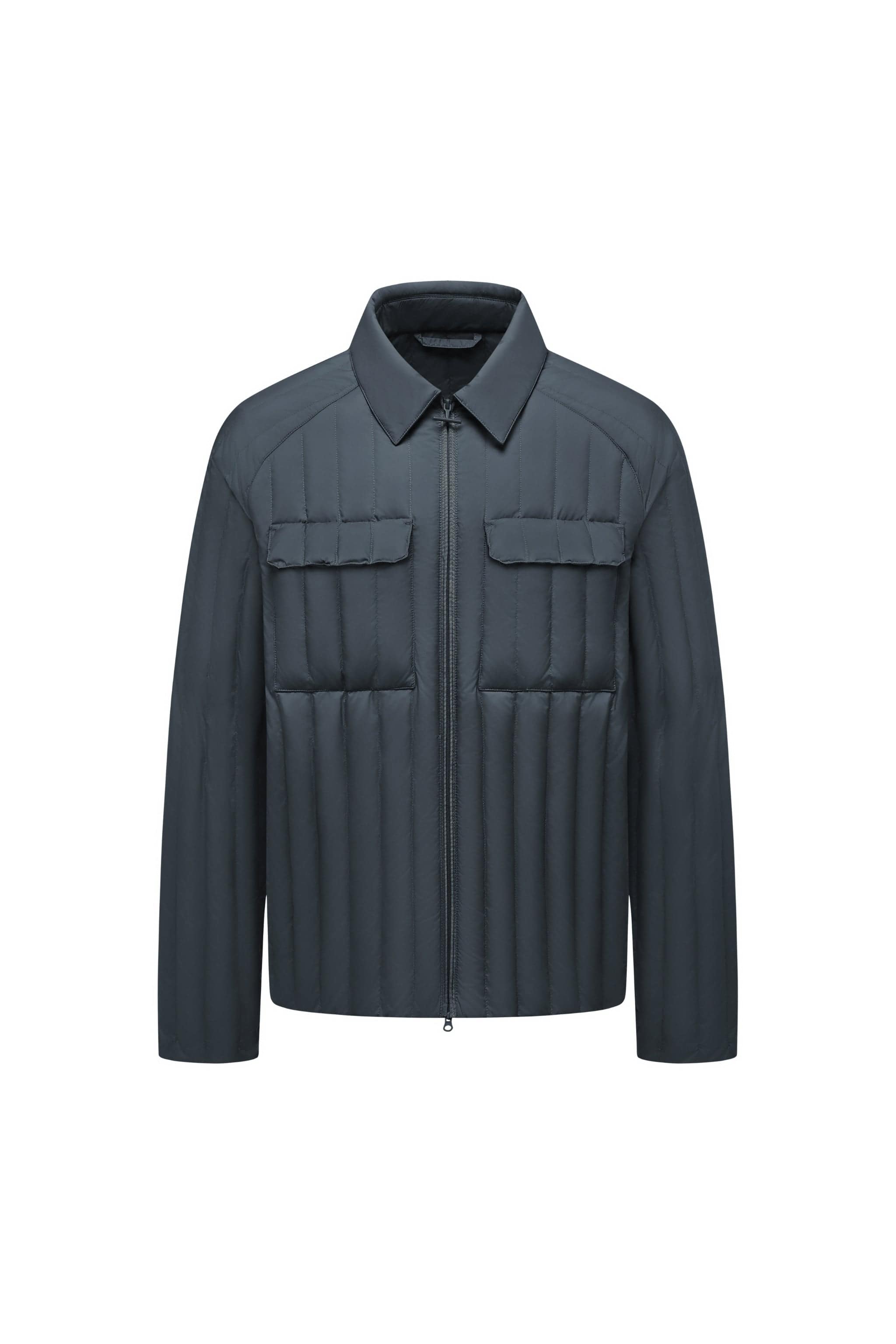 AREAL AREAL Men's Goose Down Shacket 913 Jacket Indigo Black / S