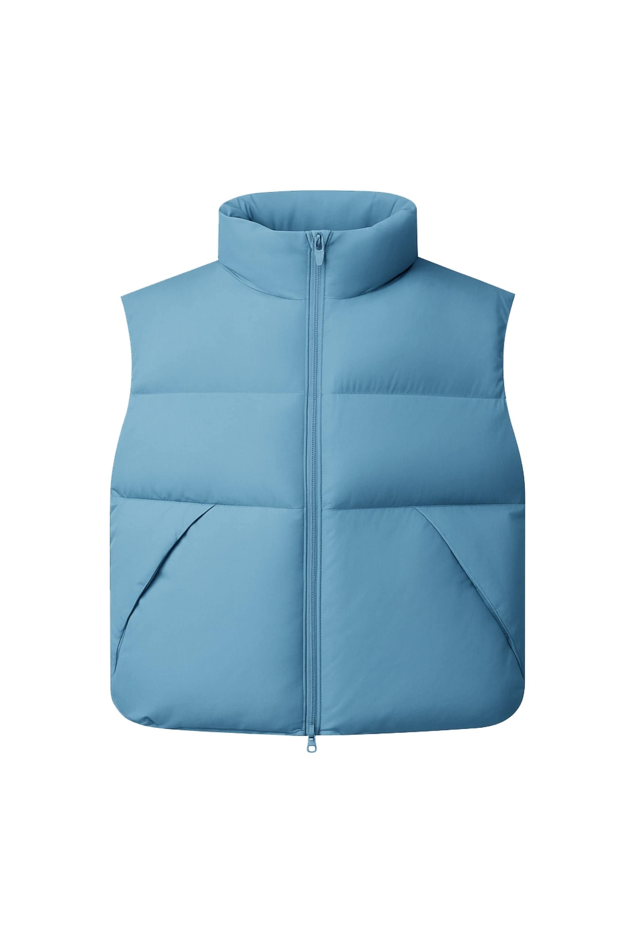 AREAL AREAL Men's Goose Down Gilet 917 - B250244917Y Jacket Misty Blue / XS