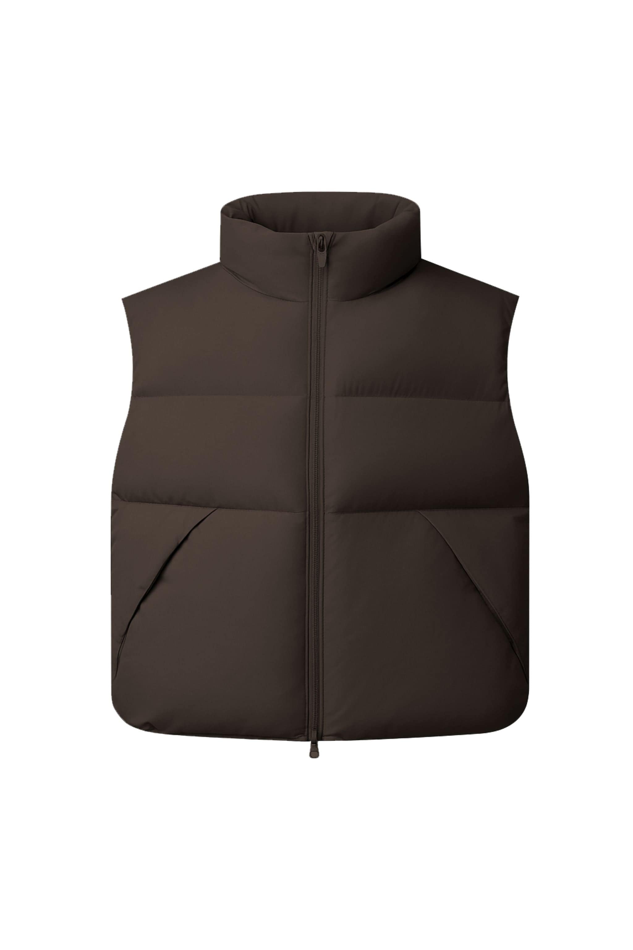AREAL AREAL Men's Goose Down Gilet 917 - B250244917Y Jacket Pine Coffee / XS