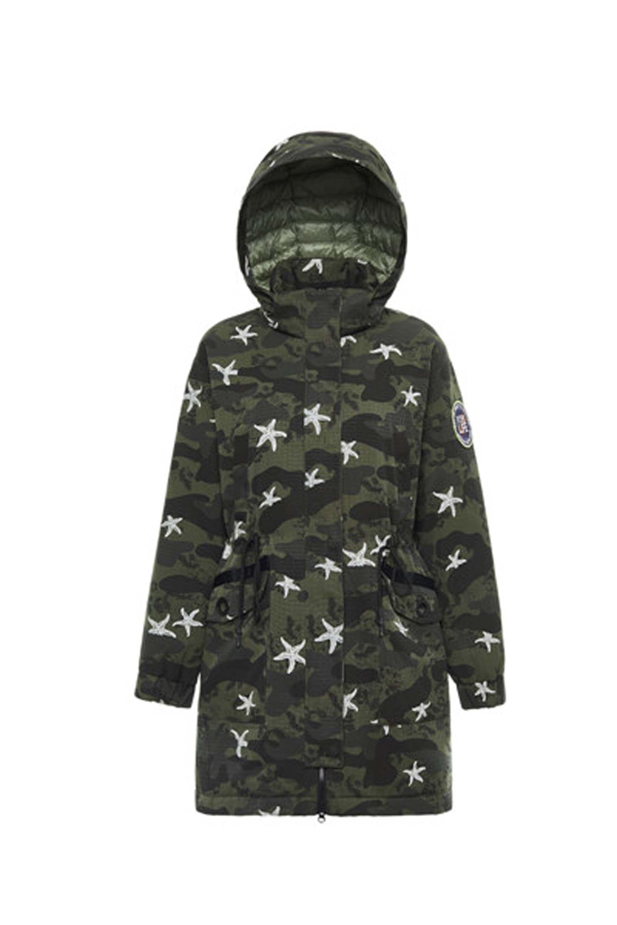 BOSIDENG Everyday Parka Style Hooded Down Jacket Jacket 10 / Camo Star