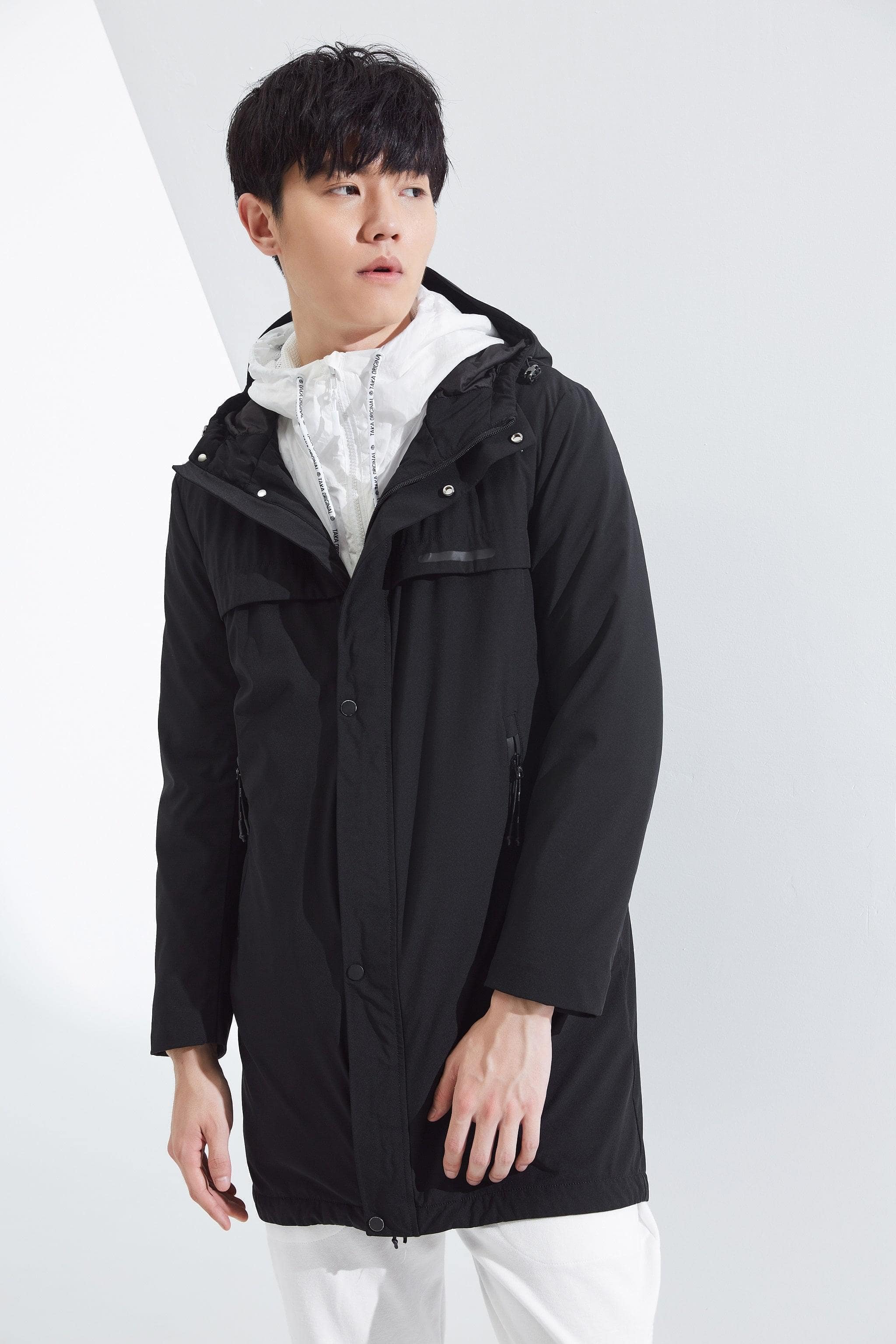 BOSIDENG 2 in 1 Parka Style Down Jacket with Hood Jacket
