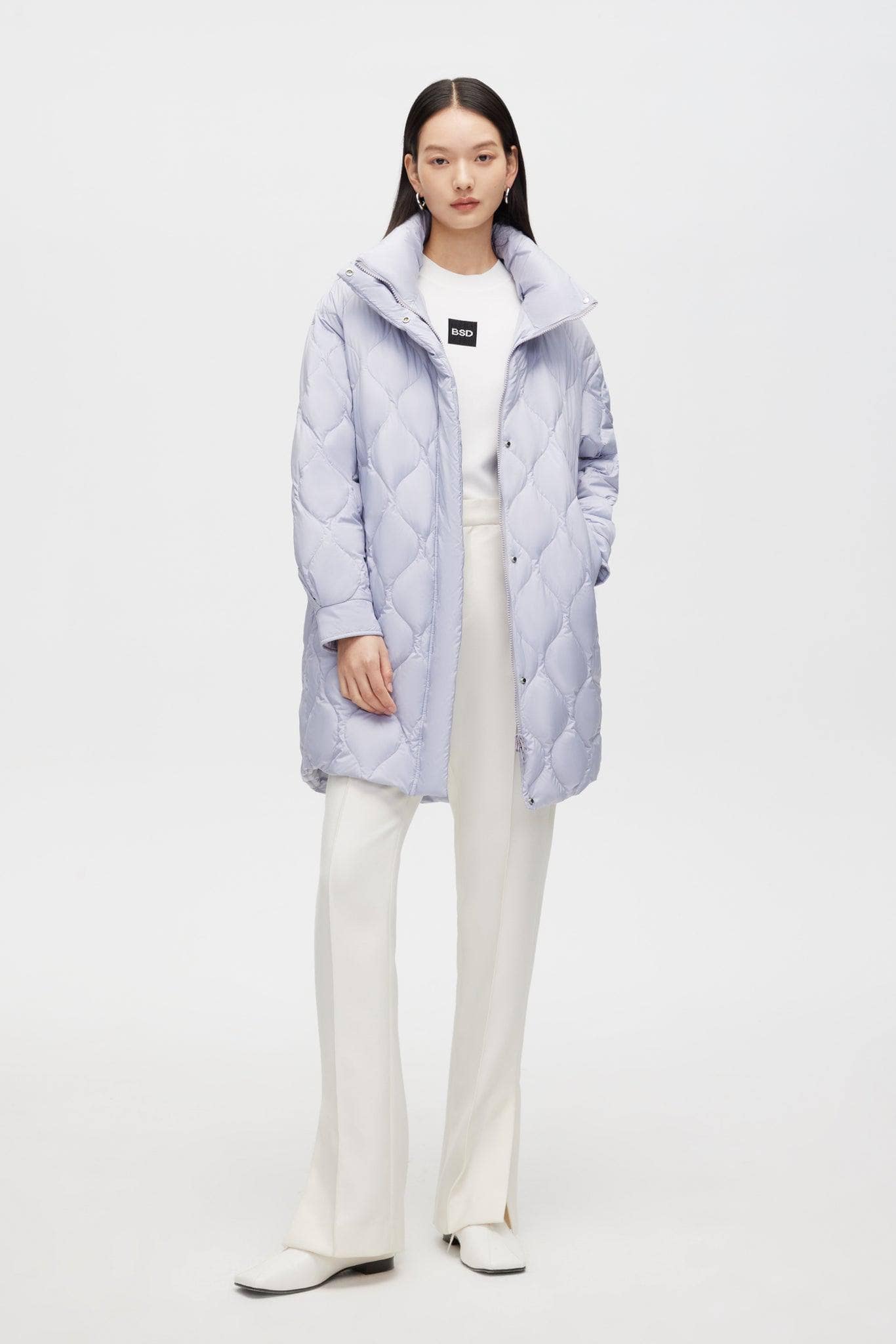 BOSIDENG 2022 Mid-Length Down Jacket Jacket 4 / Purple