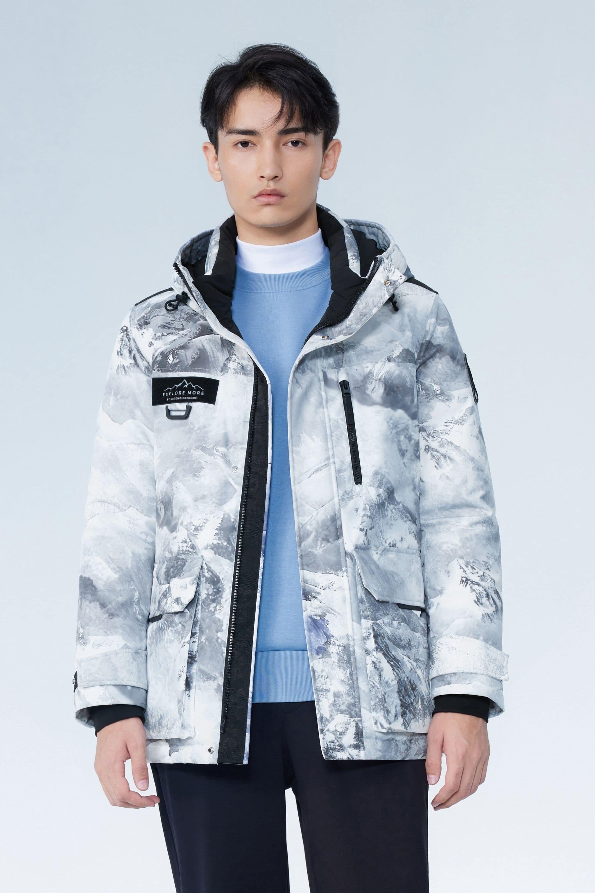 Extreme Short Goose Down Jacket With Hood