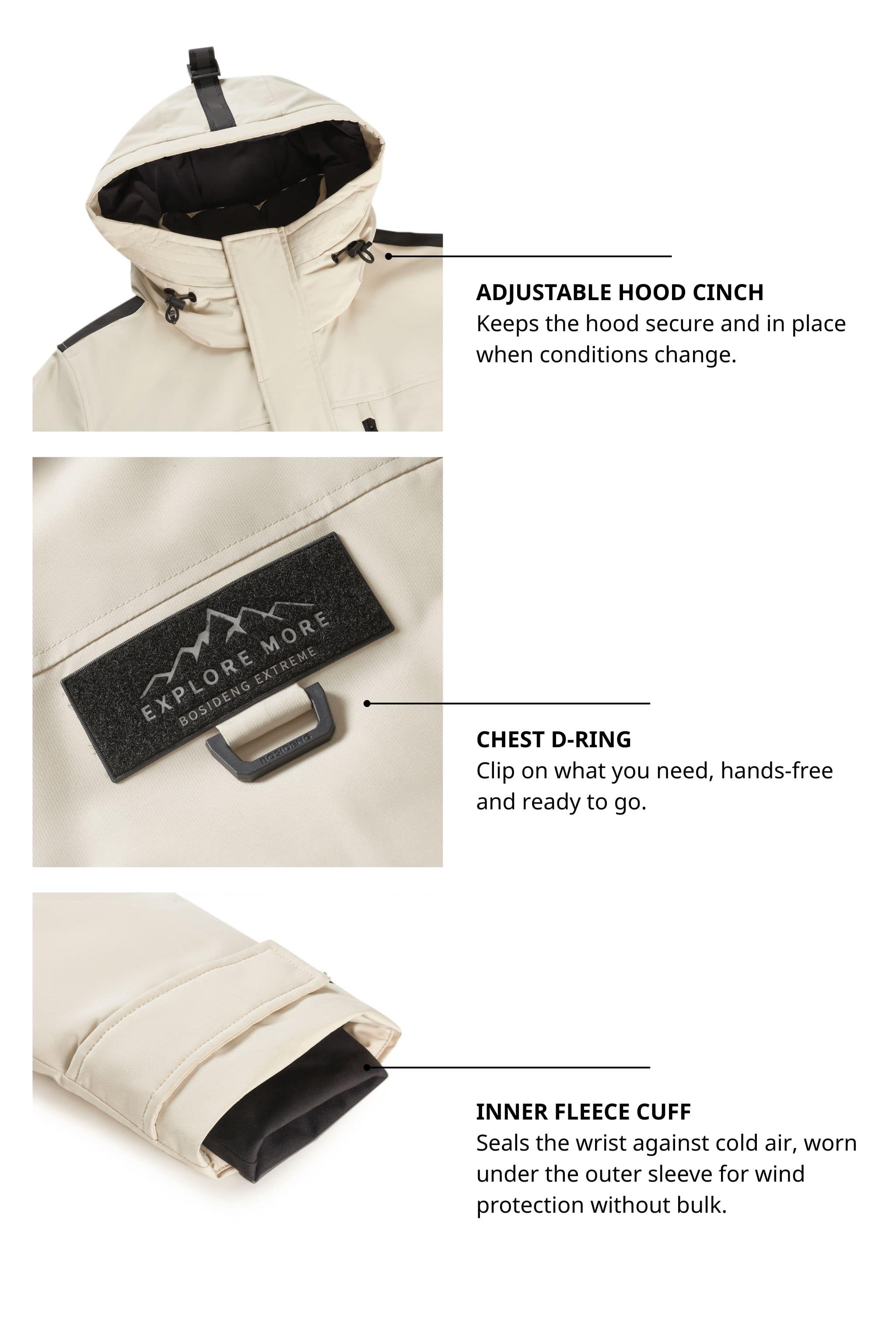 Extreme Short Goose Down Jacket With Hood