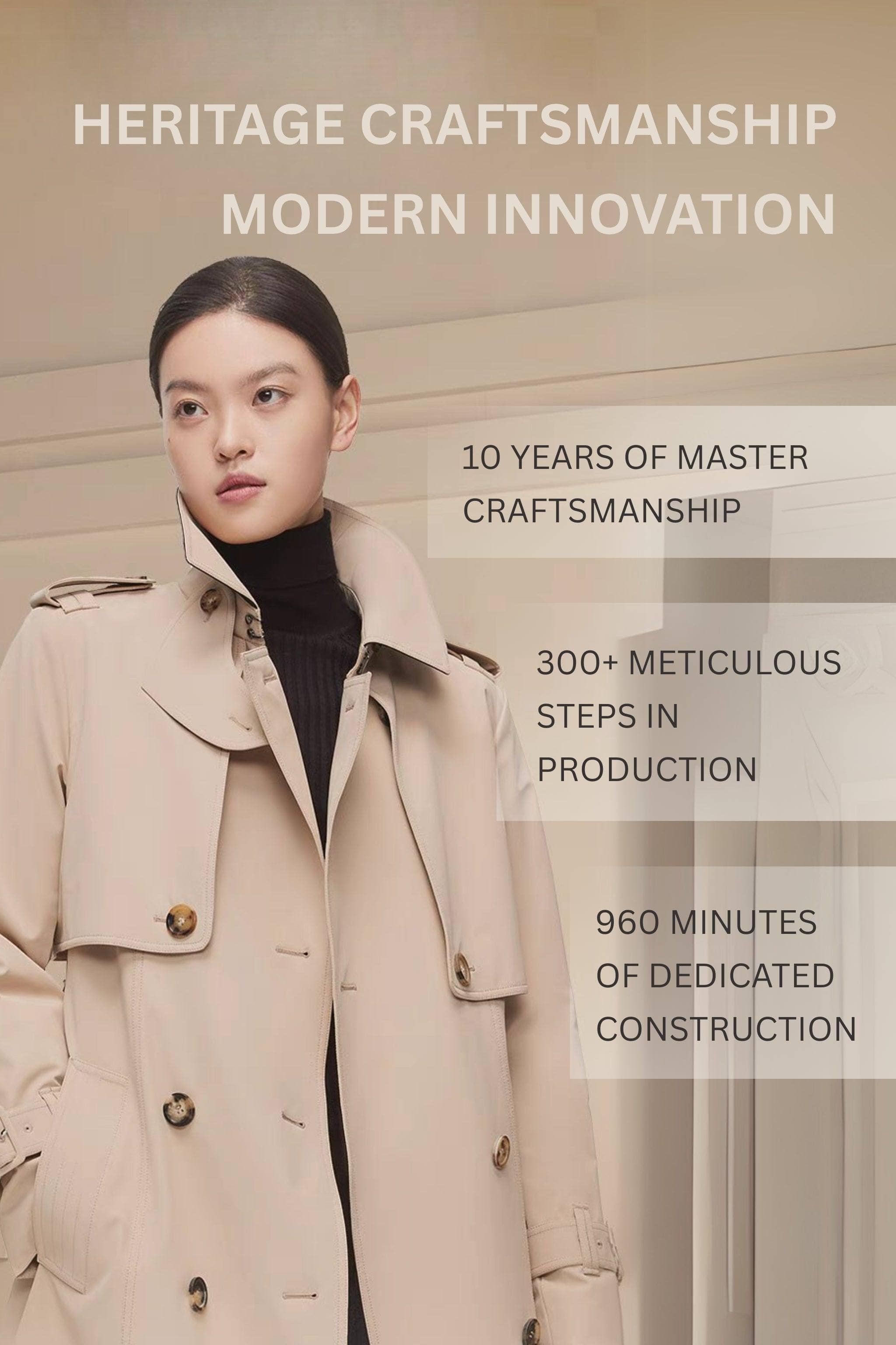 BOSIDENG 2022 Full Length Goose Down Trench Jacket