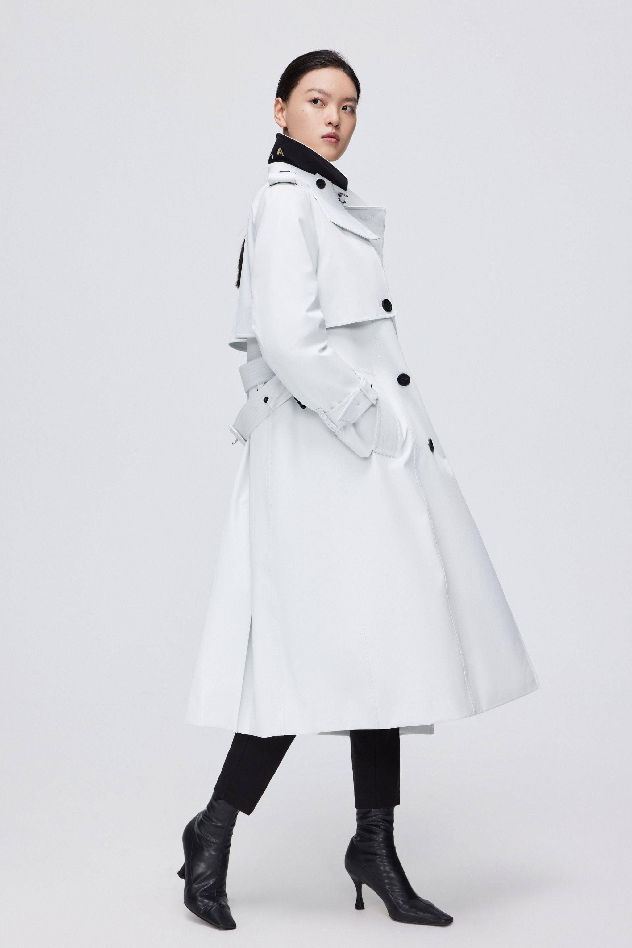 BOSIDENG 2022 Full Length Goose Down Trench Jacket