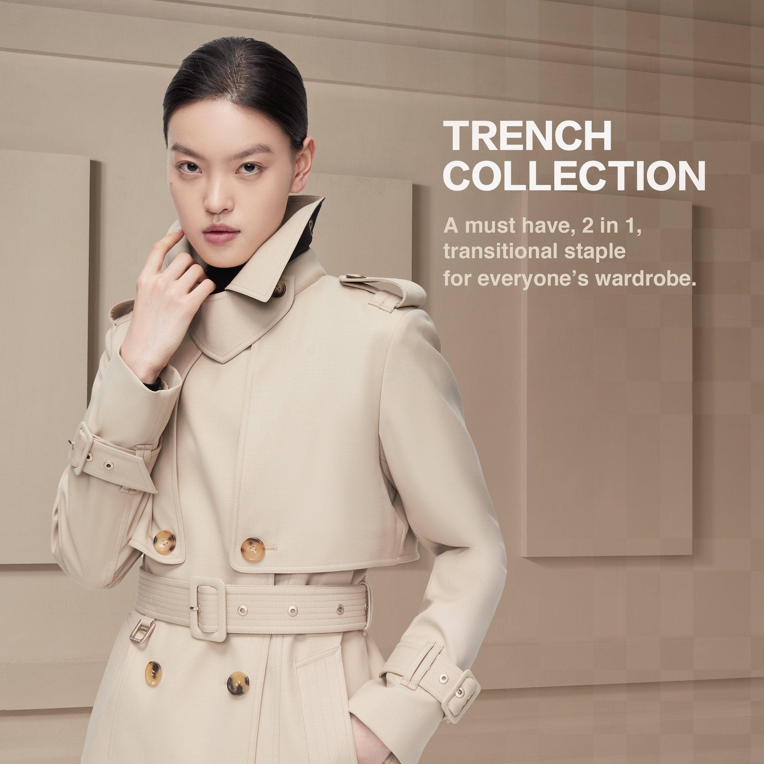 BOSIDENG 2022 Full Length Goose Down Trench Jacket