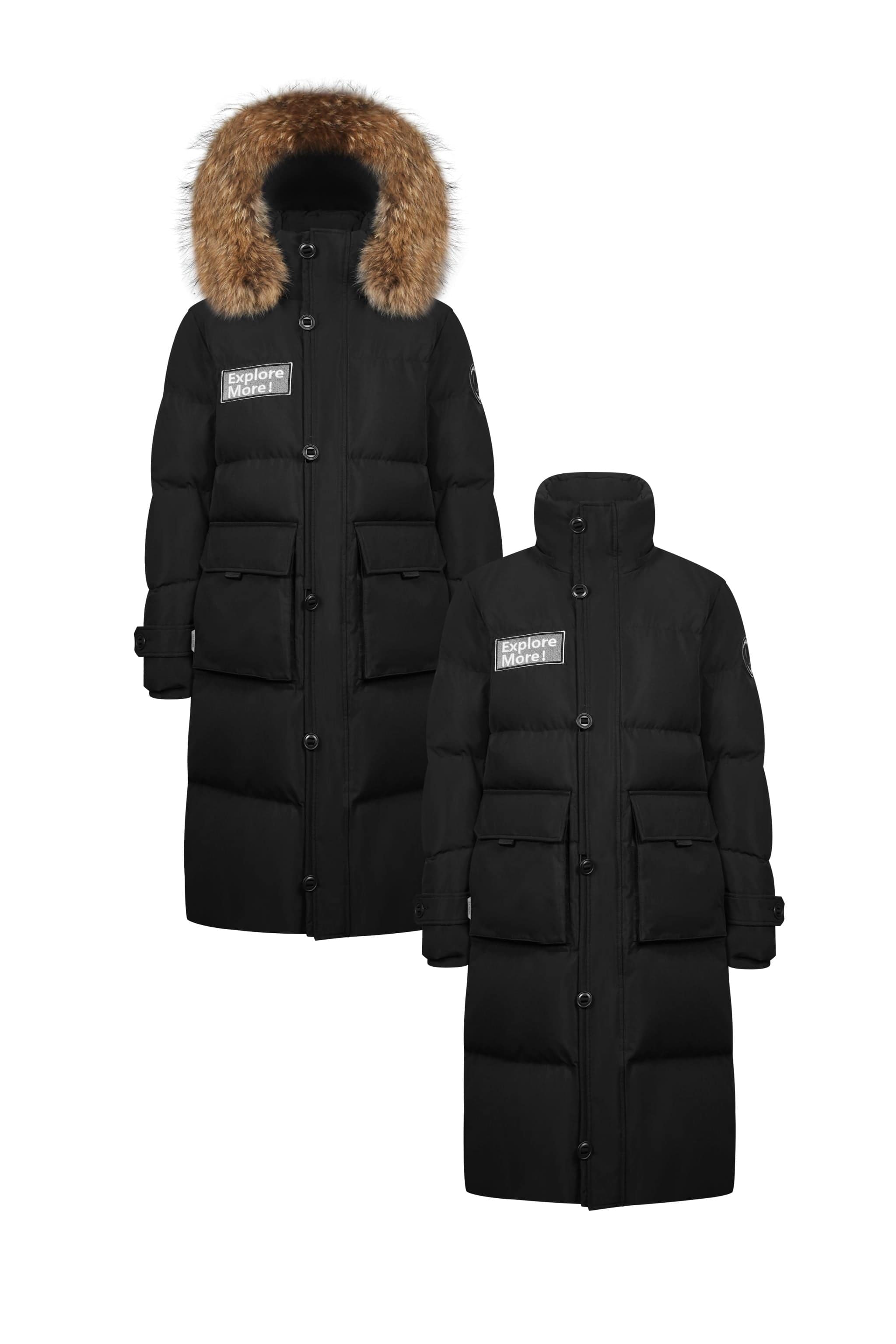 BOSIDENG 2022 Long Goose Down Jacket With Hood Jacket