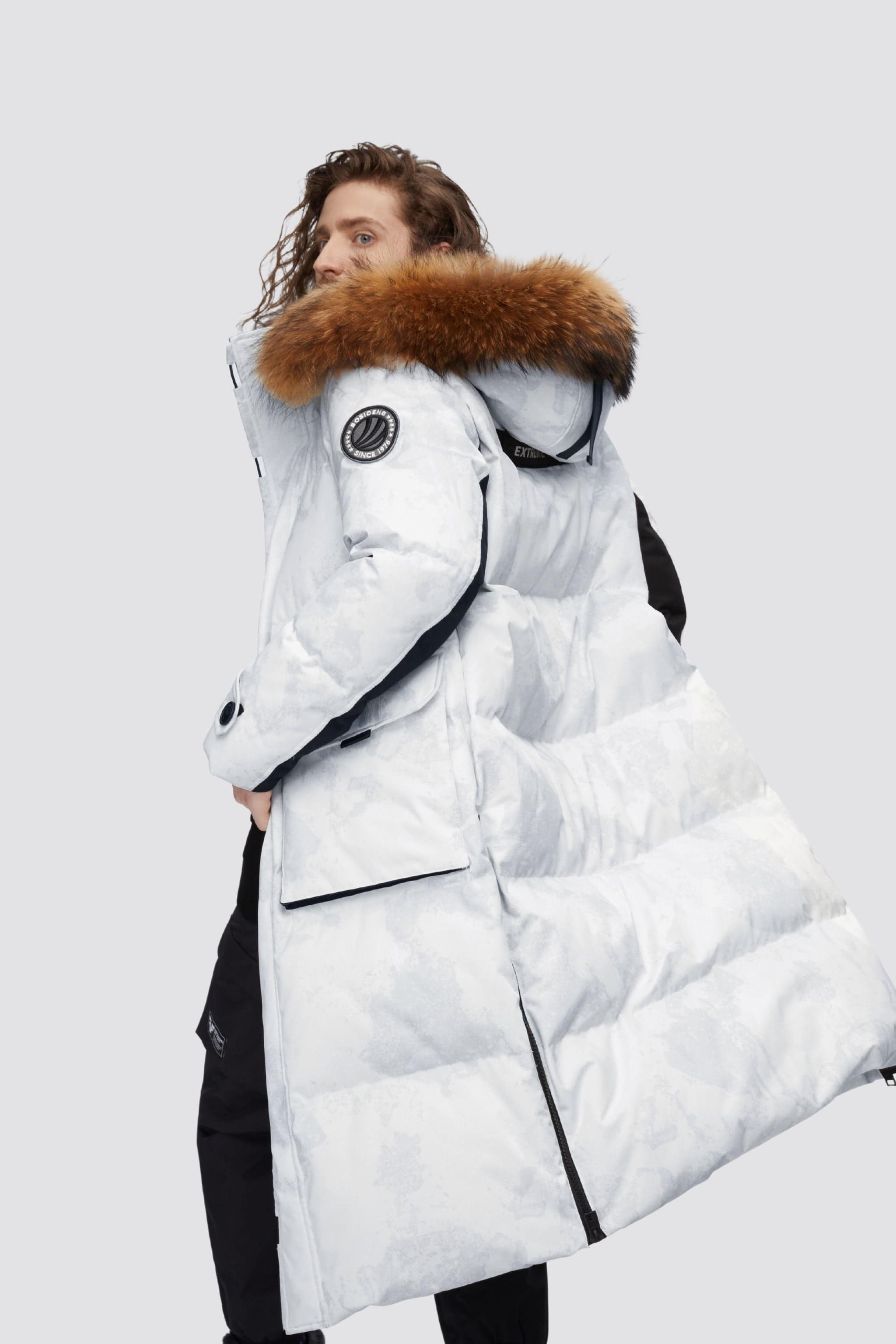 BOSIDENG 2022 Long Goose Down Jacket With Hood Jacket