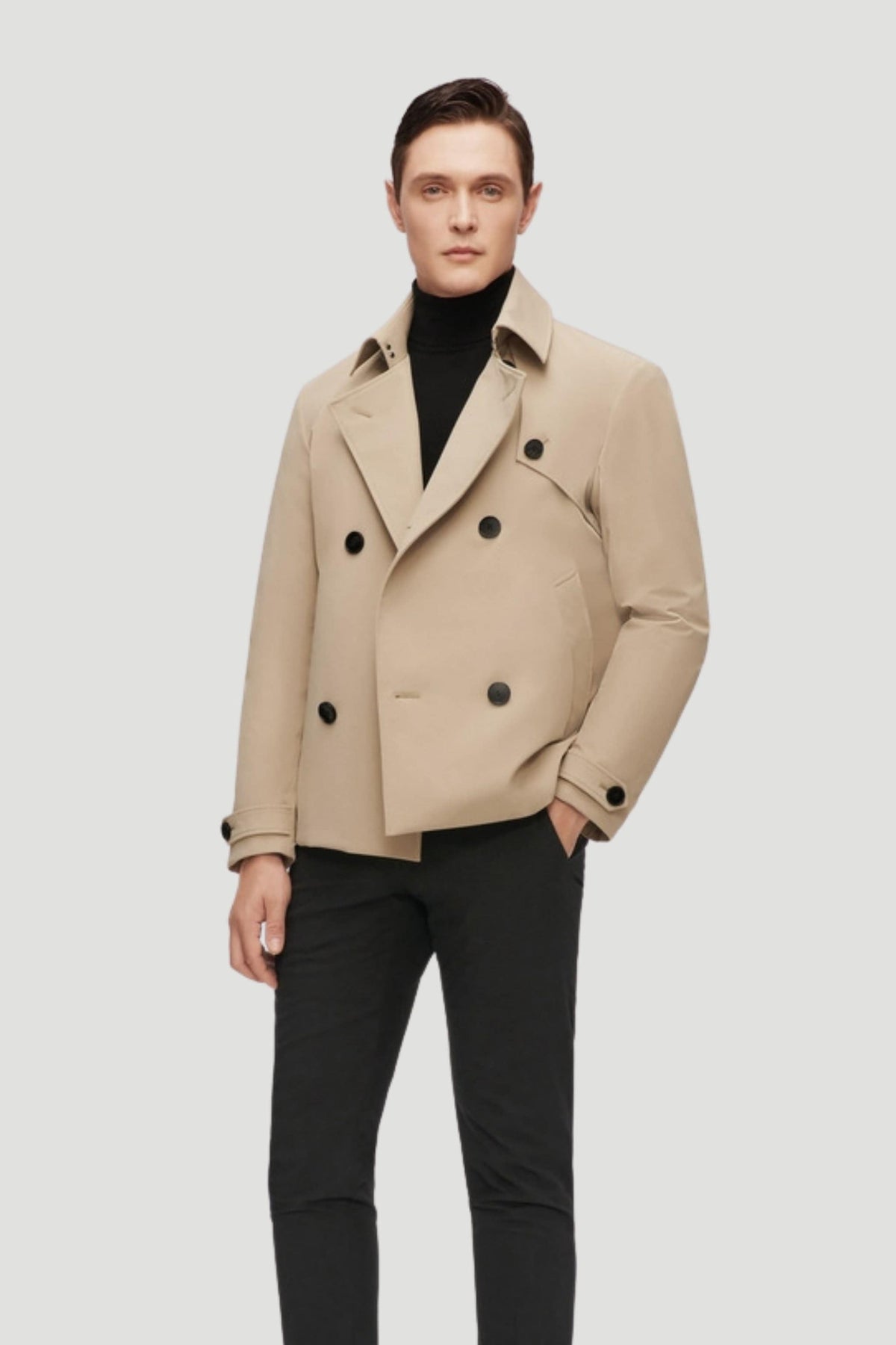 Mens Double Breasted Trench