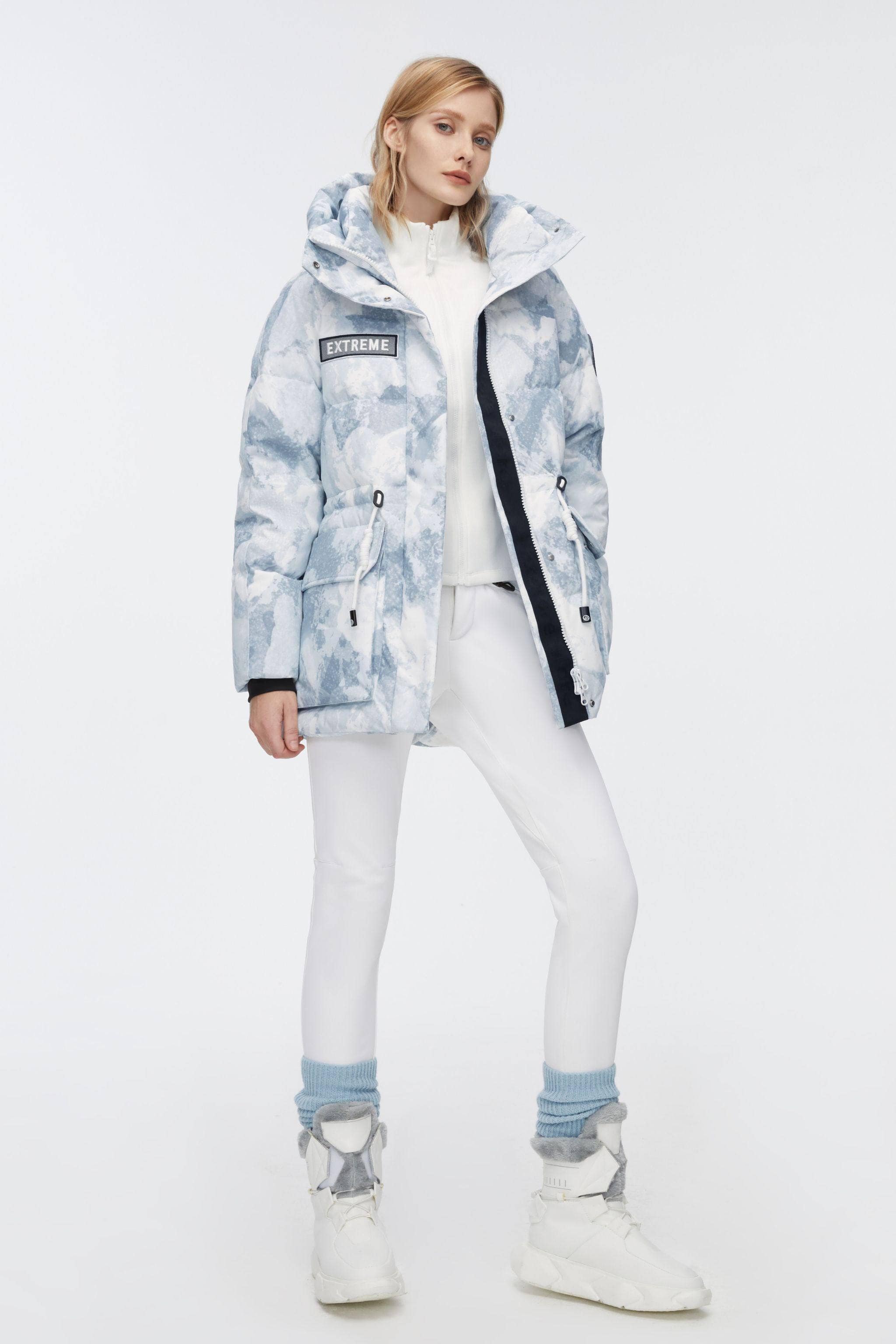 BOSIDENG 2022 Mid-Length Goose Down Jacket With Hood Jacket