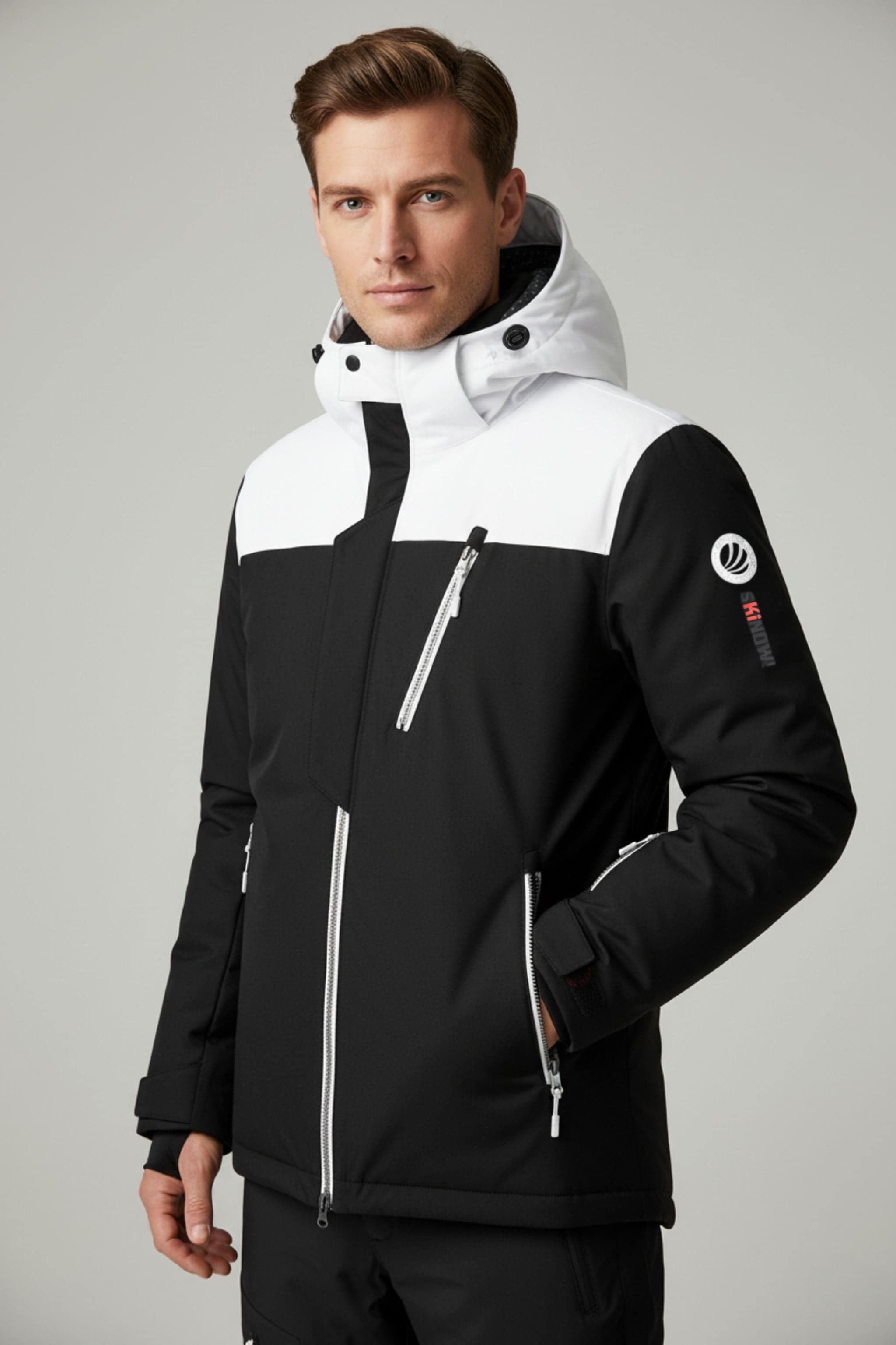 BOSIDENG 2022 Mid-Length Goose Down Ski Jacket