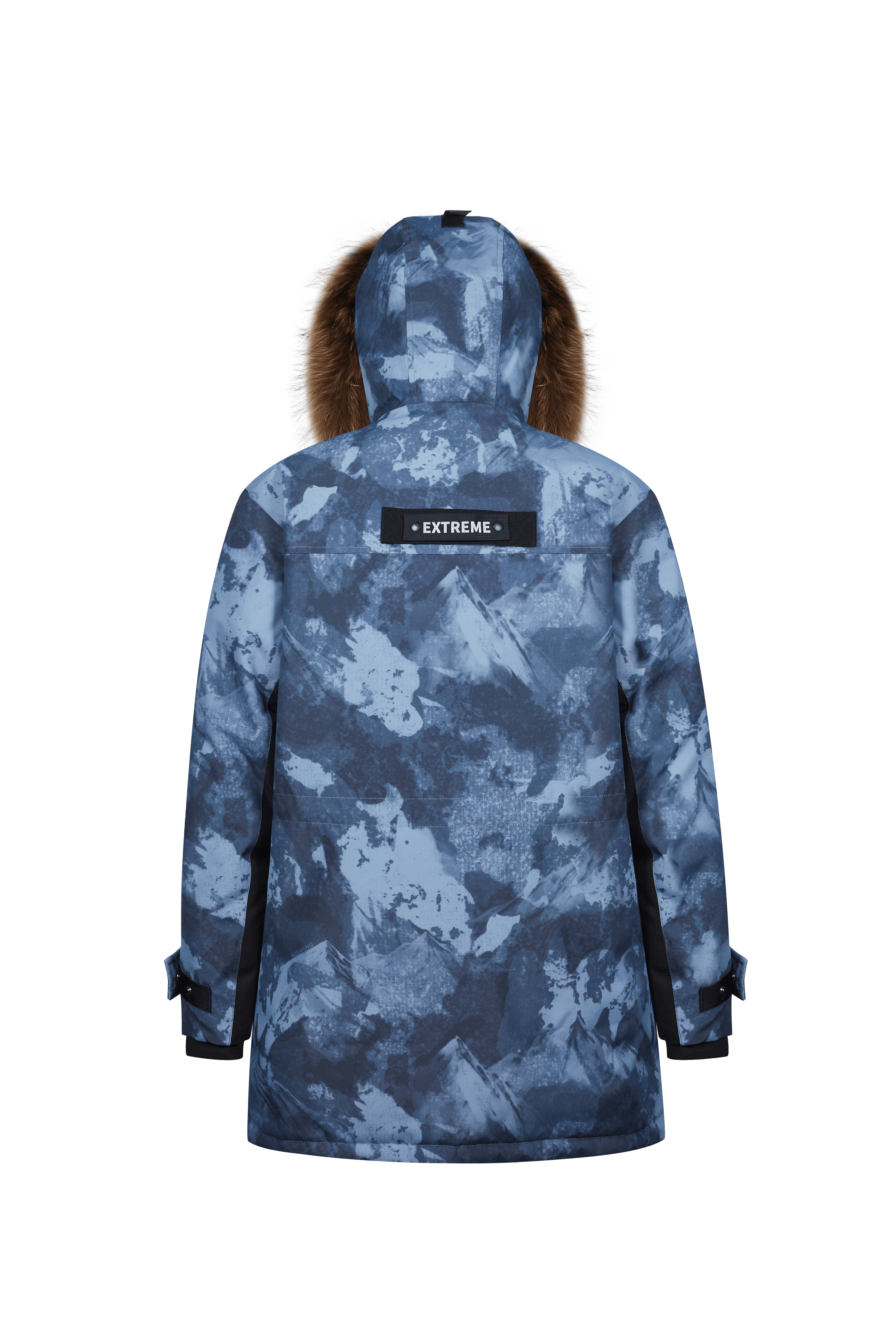 BOSIDENG 2022 Mid-Length Goose Down Trench With Fur Jacket