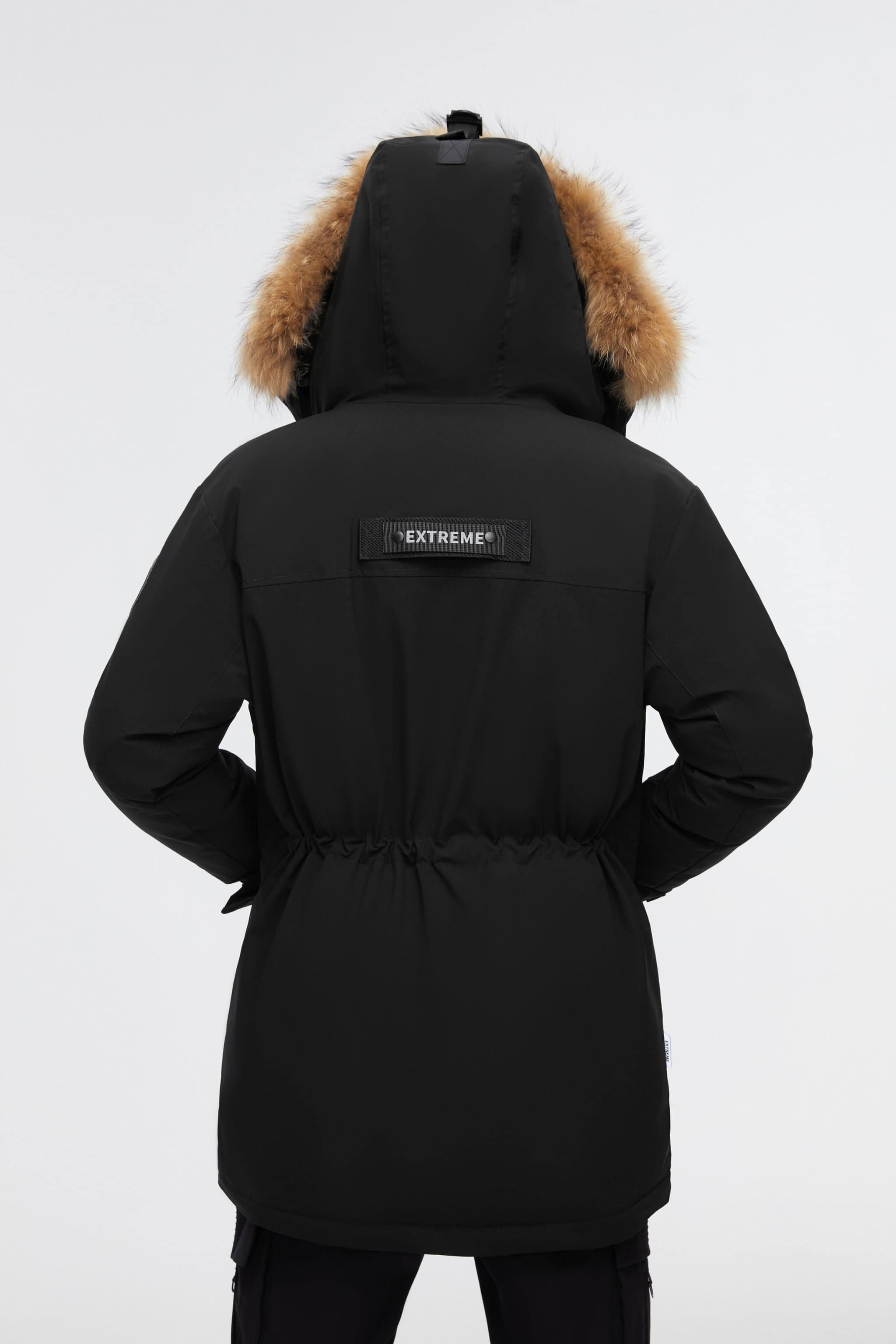 BOSIDENG 2022 Mid-Length Goose Down Trench With Fur Jacket