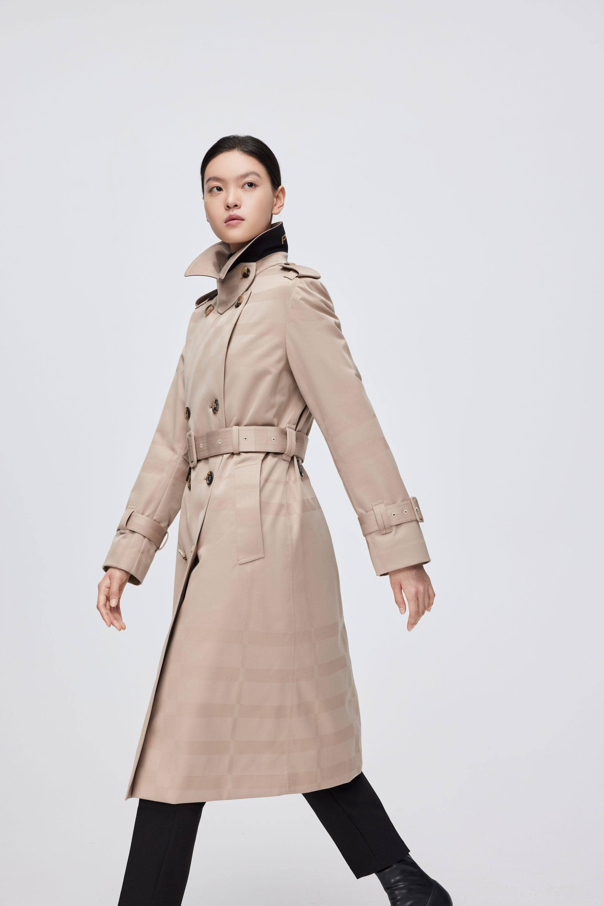 BOSIDENG 2022 Premium Women's Goose Down Full Length Trench Jacket