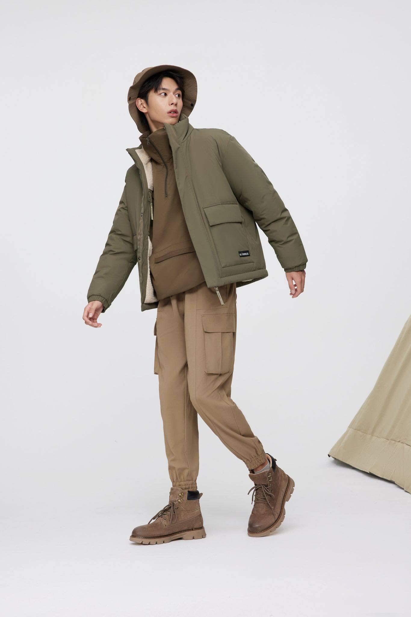 BOSIDENG 2022 Reversible Short Down Jacket Jacket