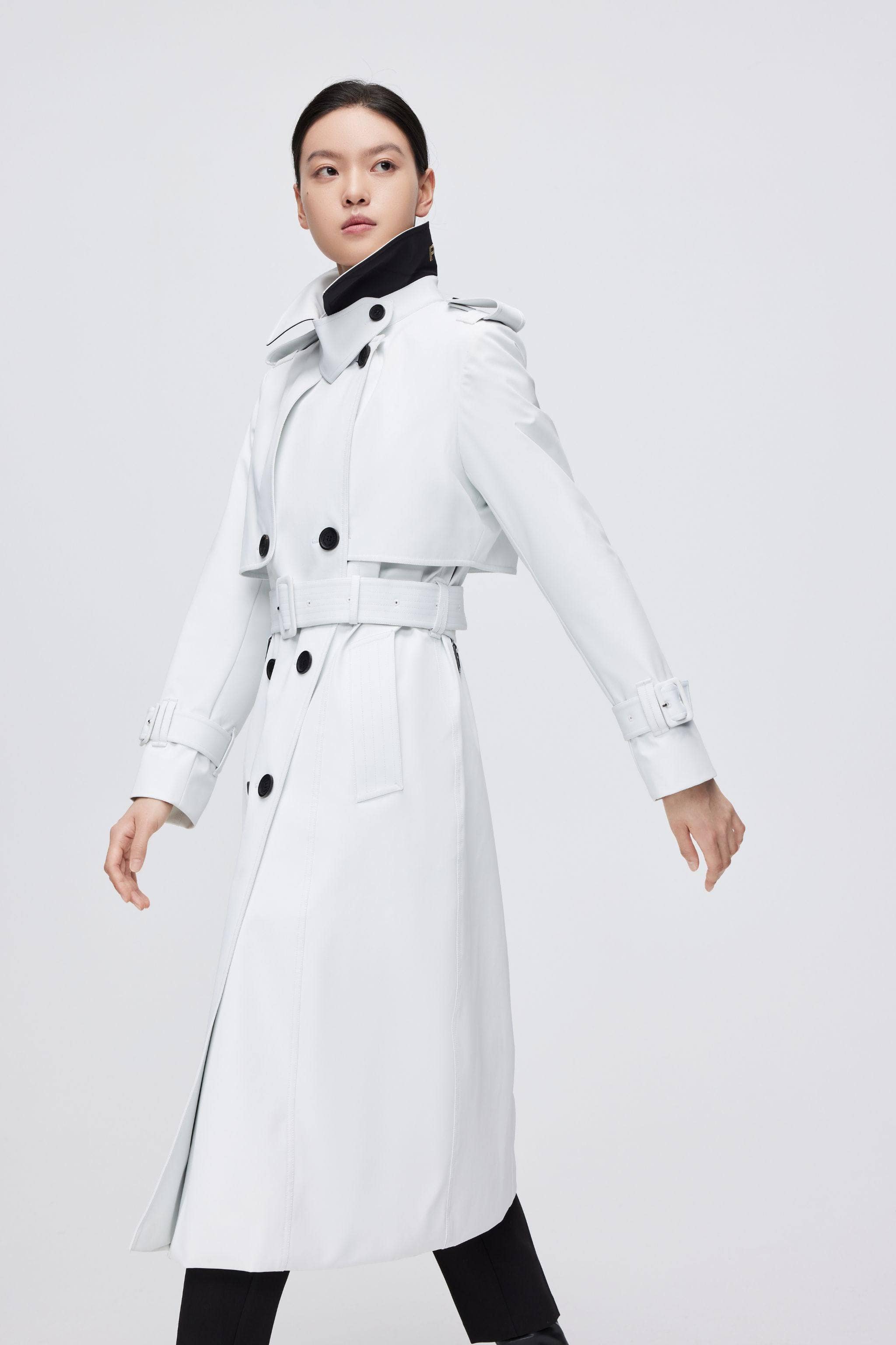 BOSIDENG 2022 Full Length Goose Down Trench Jacket White / 4