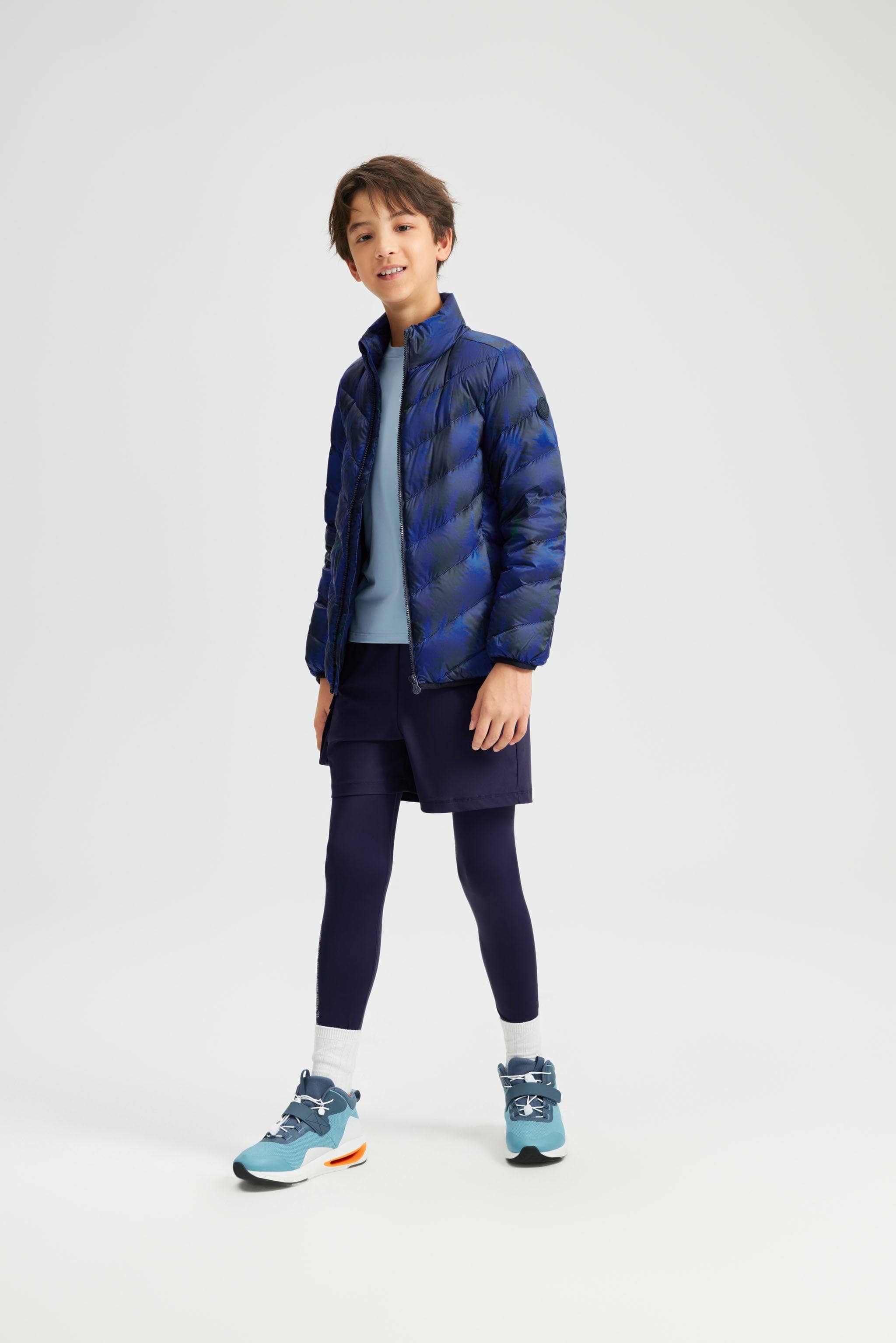 BOSIDENG 2023 Kid's Ultra-Light Down Jacket Jacket 3-4 yrs / Jungle blue